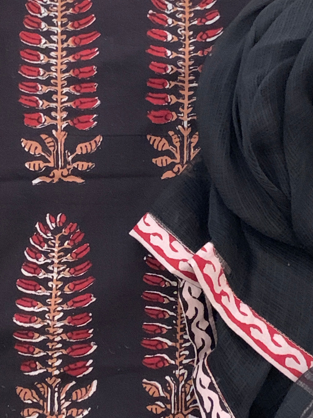 Handblock Cotton Kota Suit