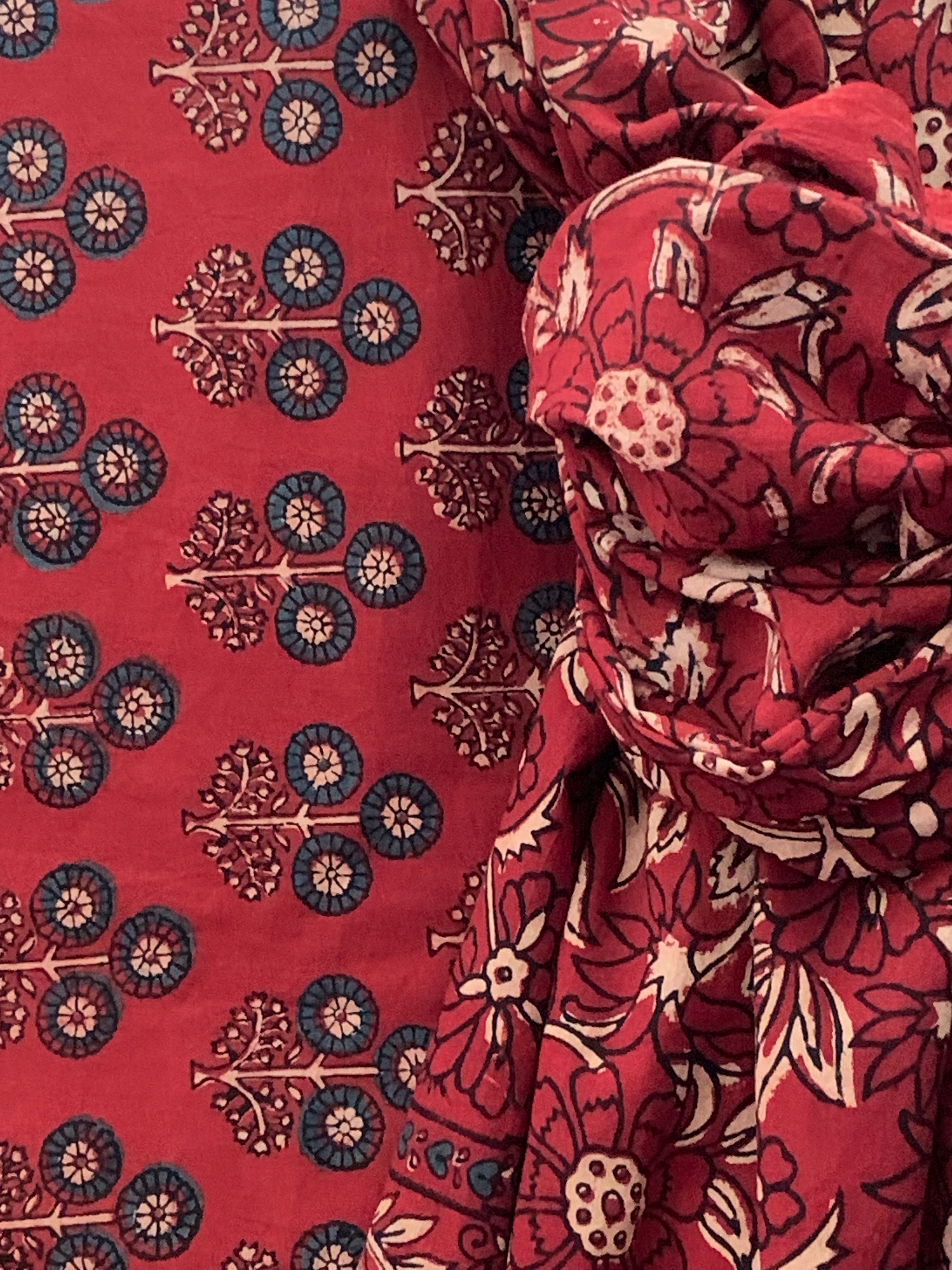 Handcrafted Ajrakh Kurta Dupatta set