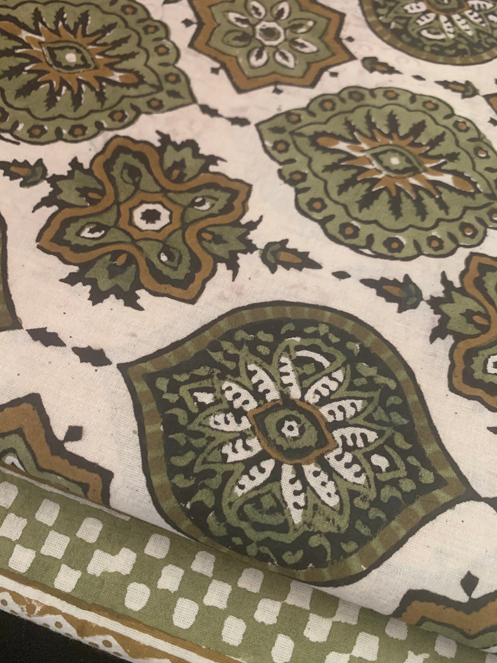 Handblock Cotton Kurta Bottom Set