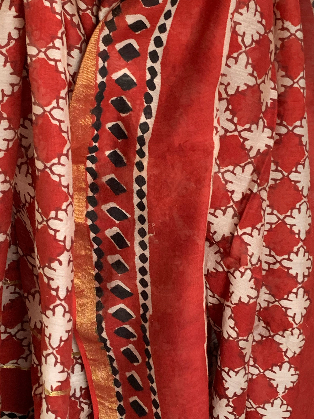 Handcrafted Cotton Chanderi Suit