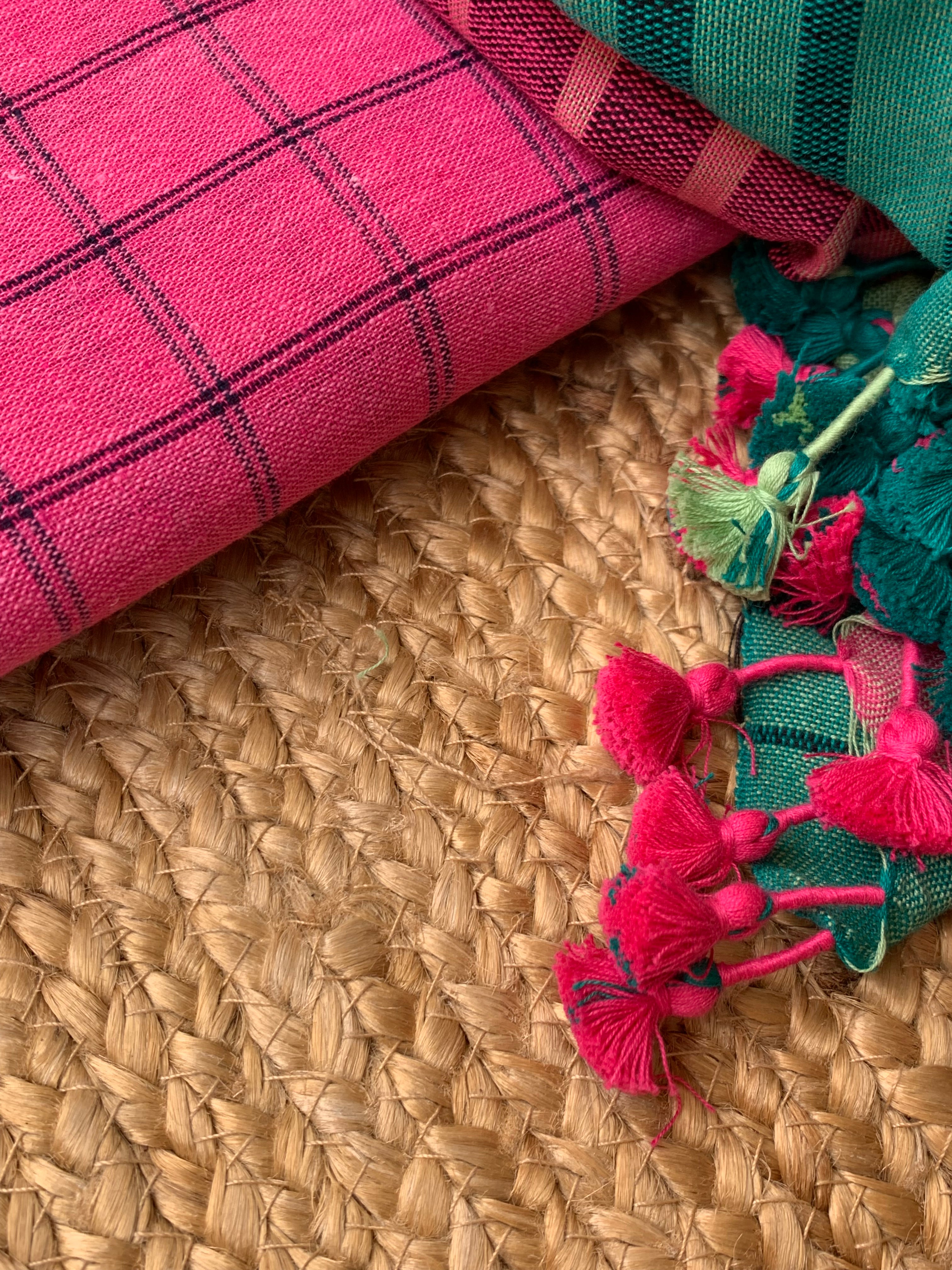 Handwoven Kala Cotton Bhujodi Kurta Dupatta Set