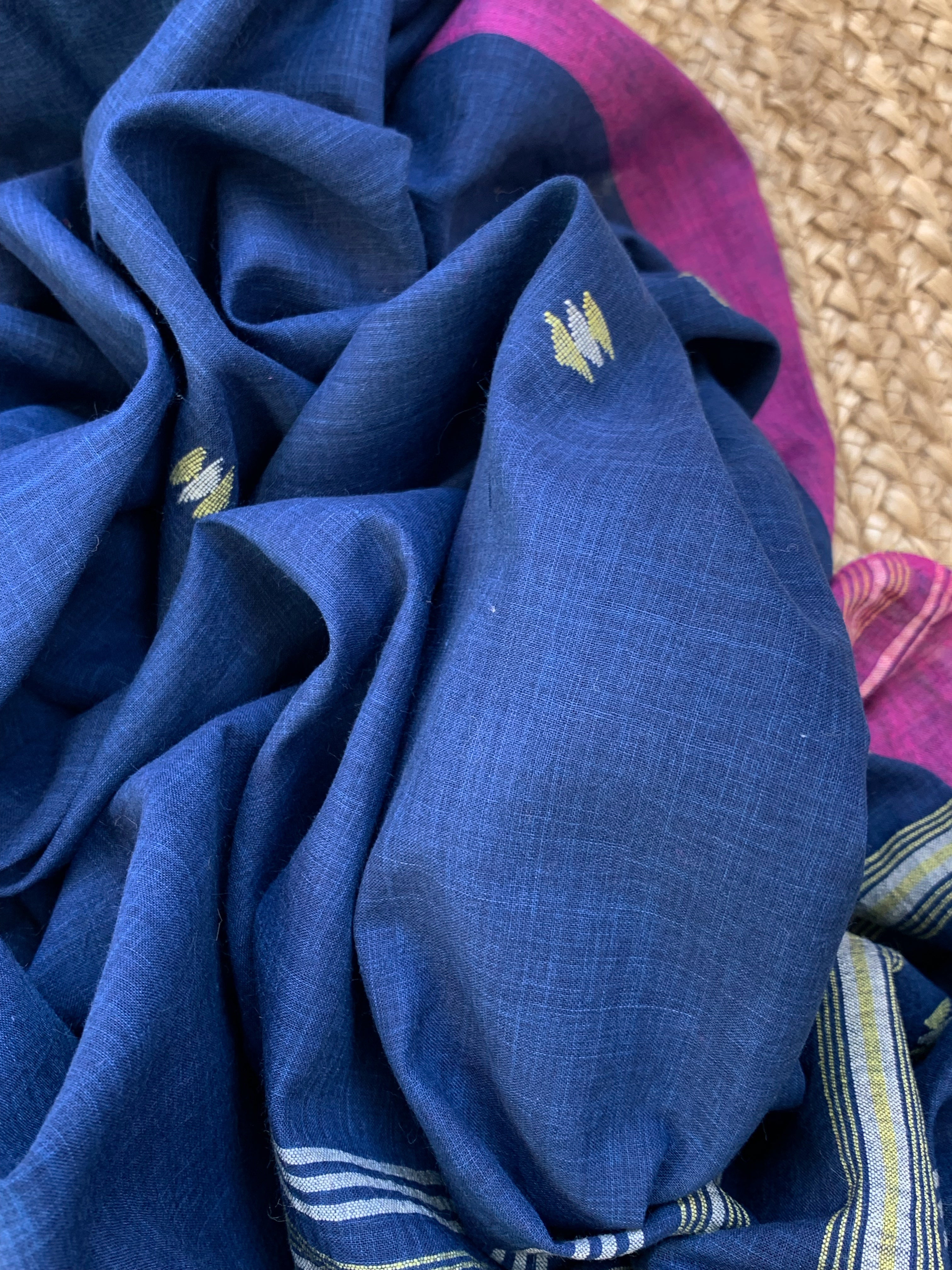 Nisha - Handwoven Bengal Jamdani Kurta Dupatta set