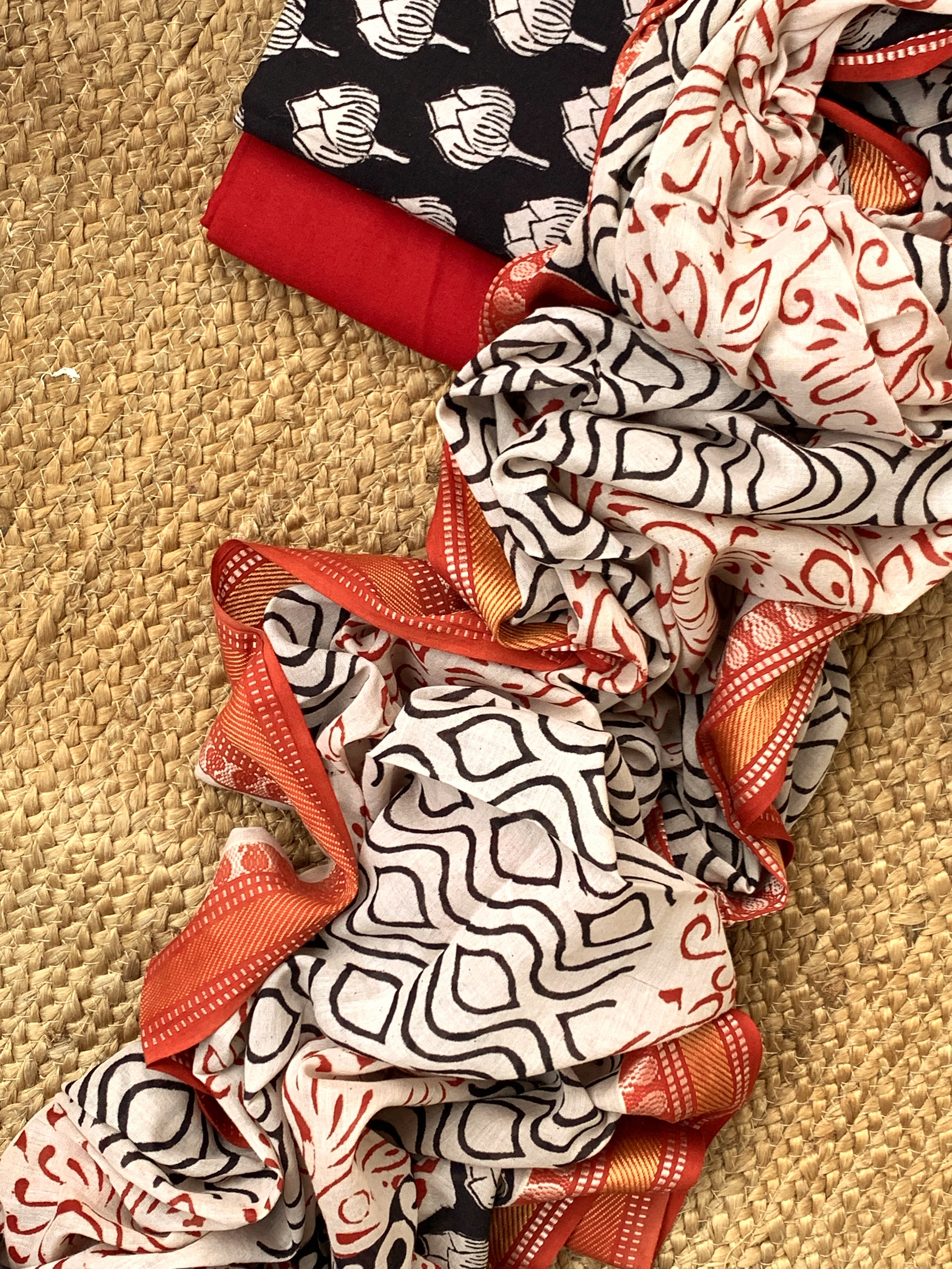 Handblock Cotton Suit