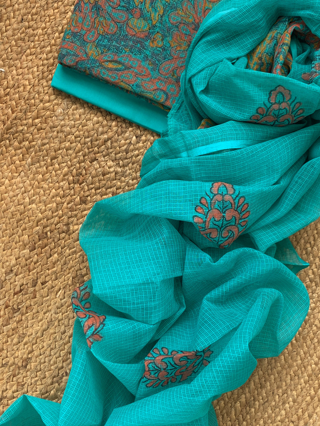 Handblock Kota Cotton Suit