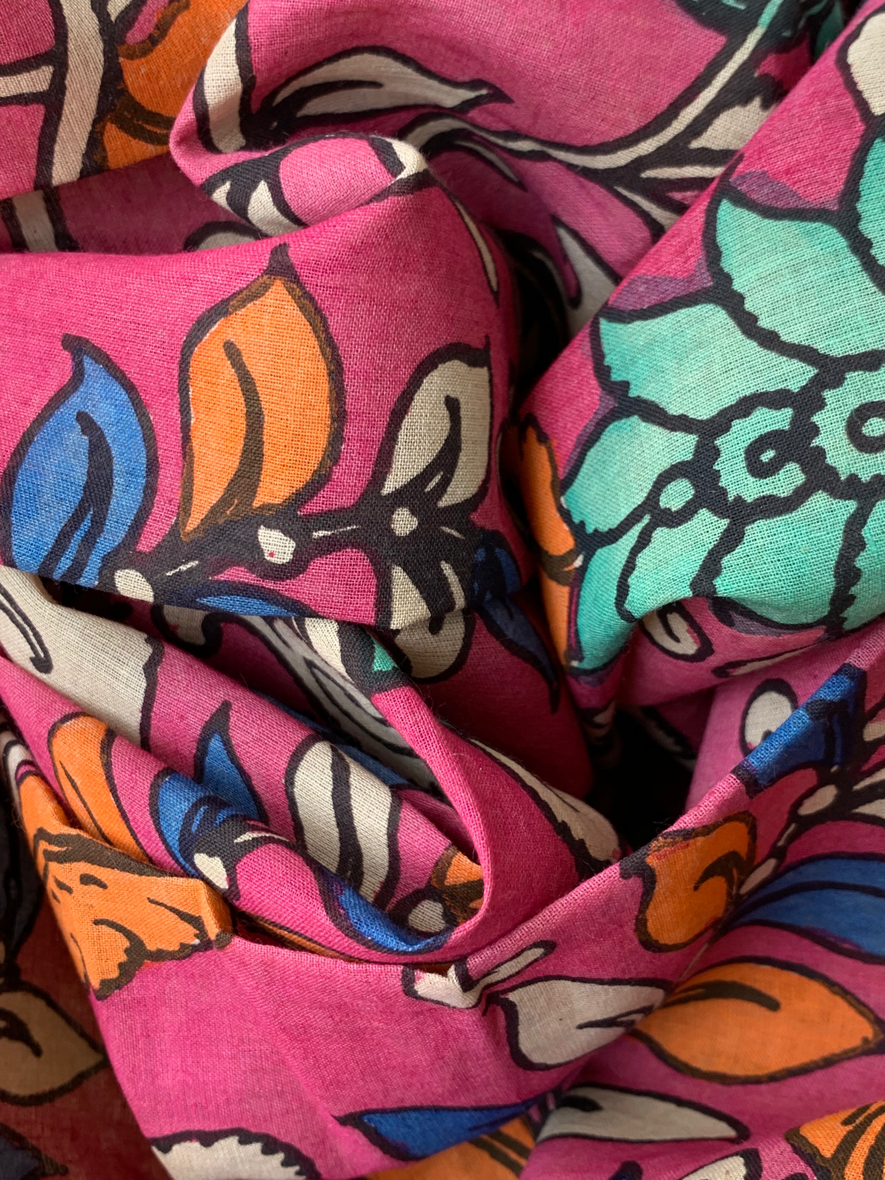Handwoven Handcrafted Kalamkari Kurta Dupatta Set