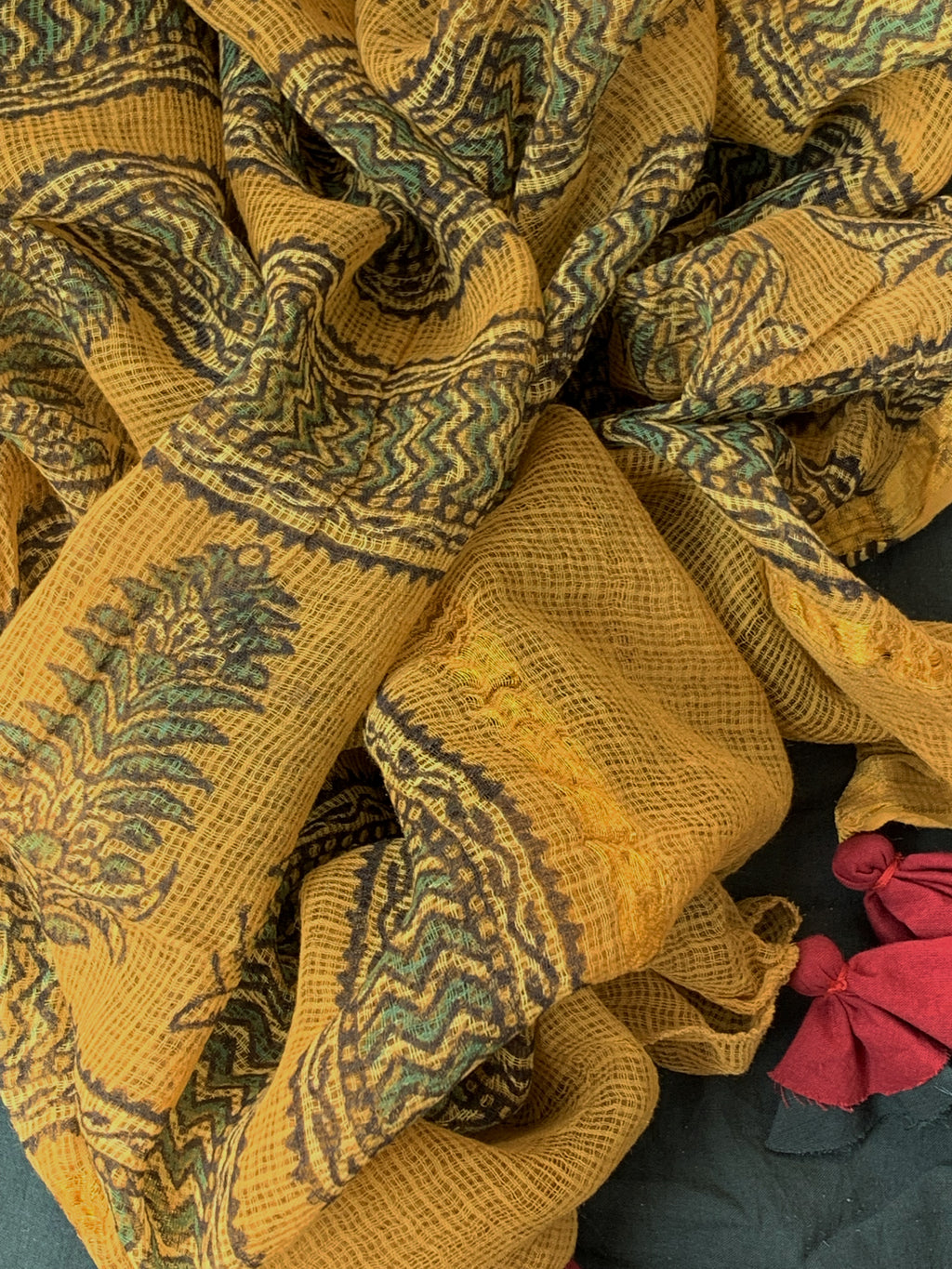Handblock Ajrakh Cotton Kota Suit