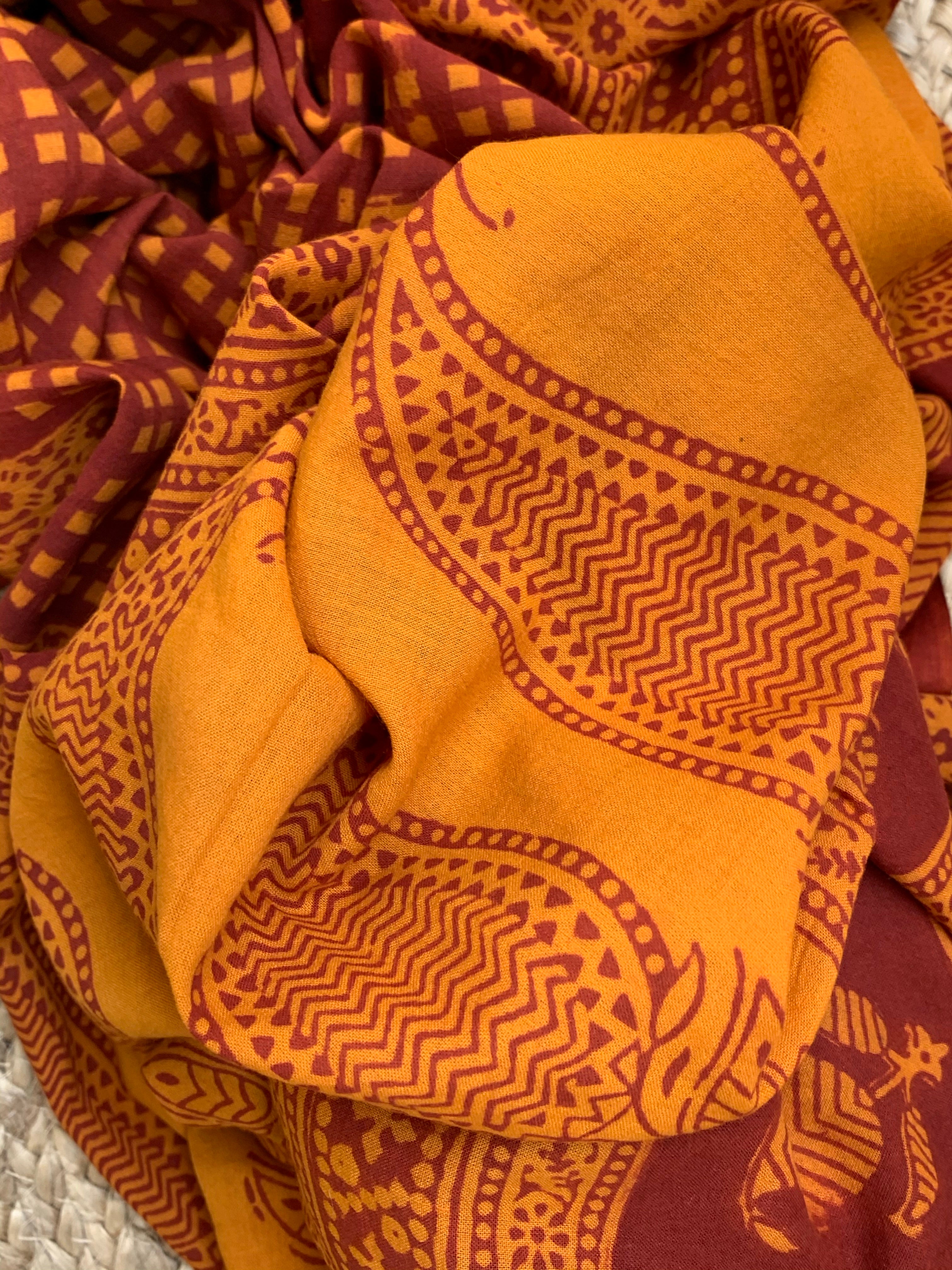 Natural Dyed Bagh Handblock Cotton Suit
