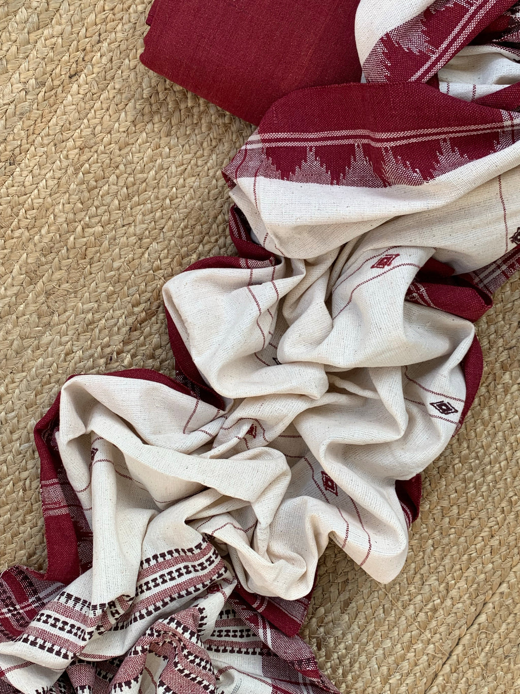 Handspun Handwoven Kotpad Kurta Dupatta Set