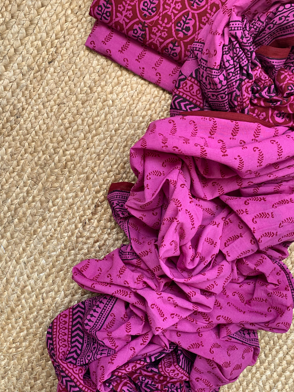Natural Dyed Bagh Block Print Cotton Suit
