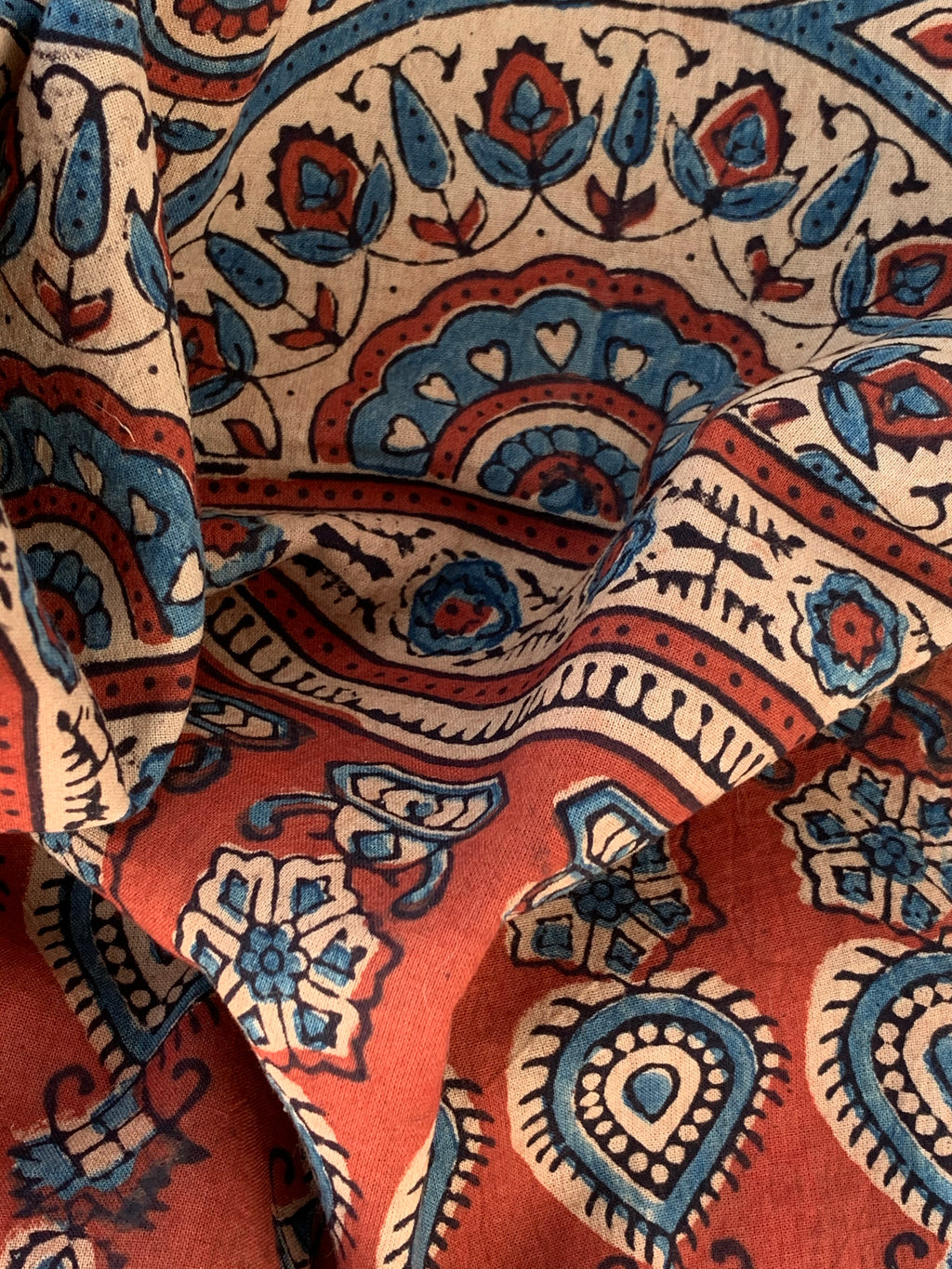 Handblock Ajrakh Dupatta