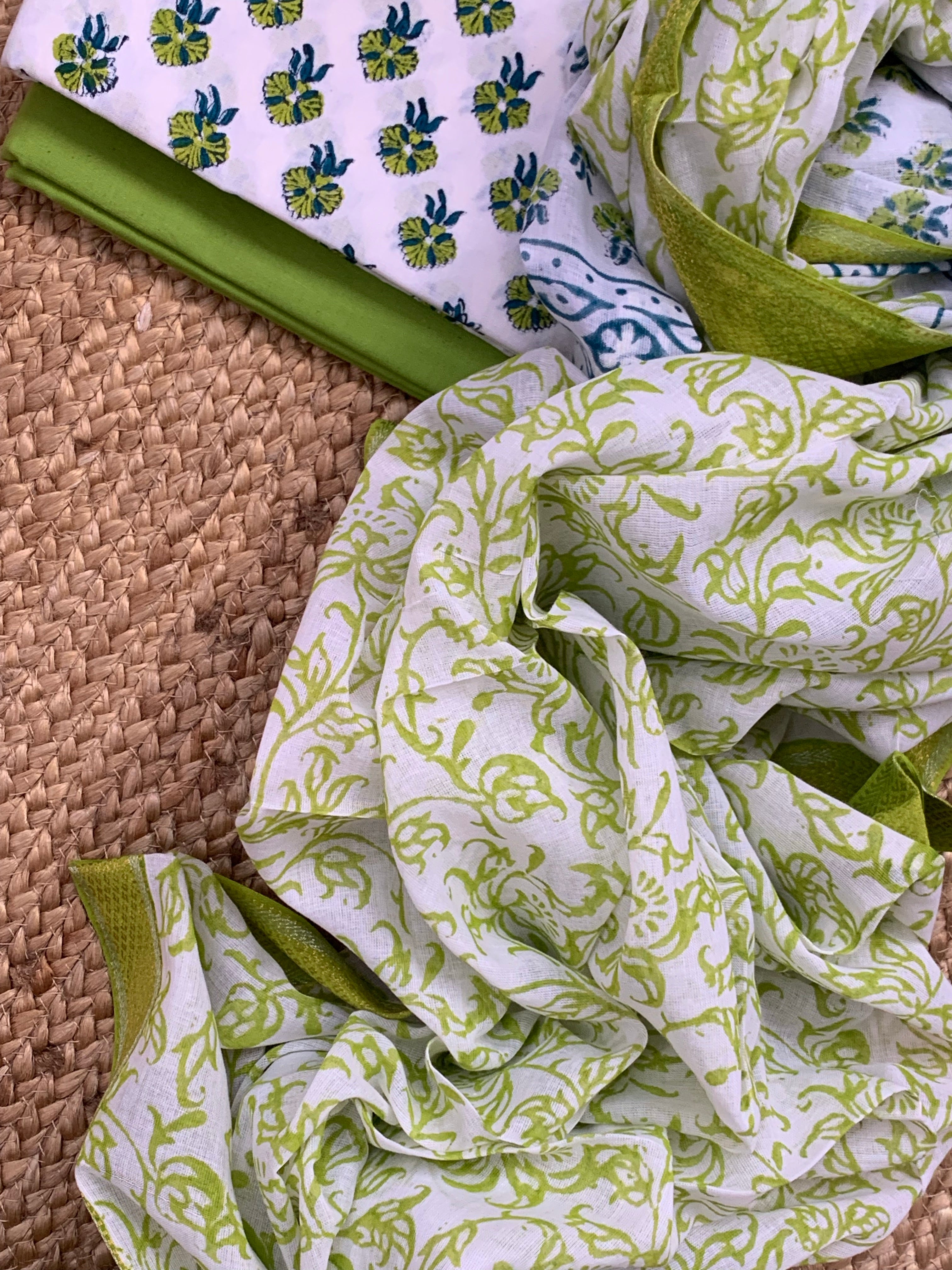 Handblock Cotton Suit