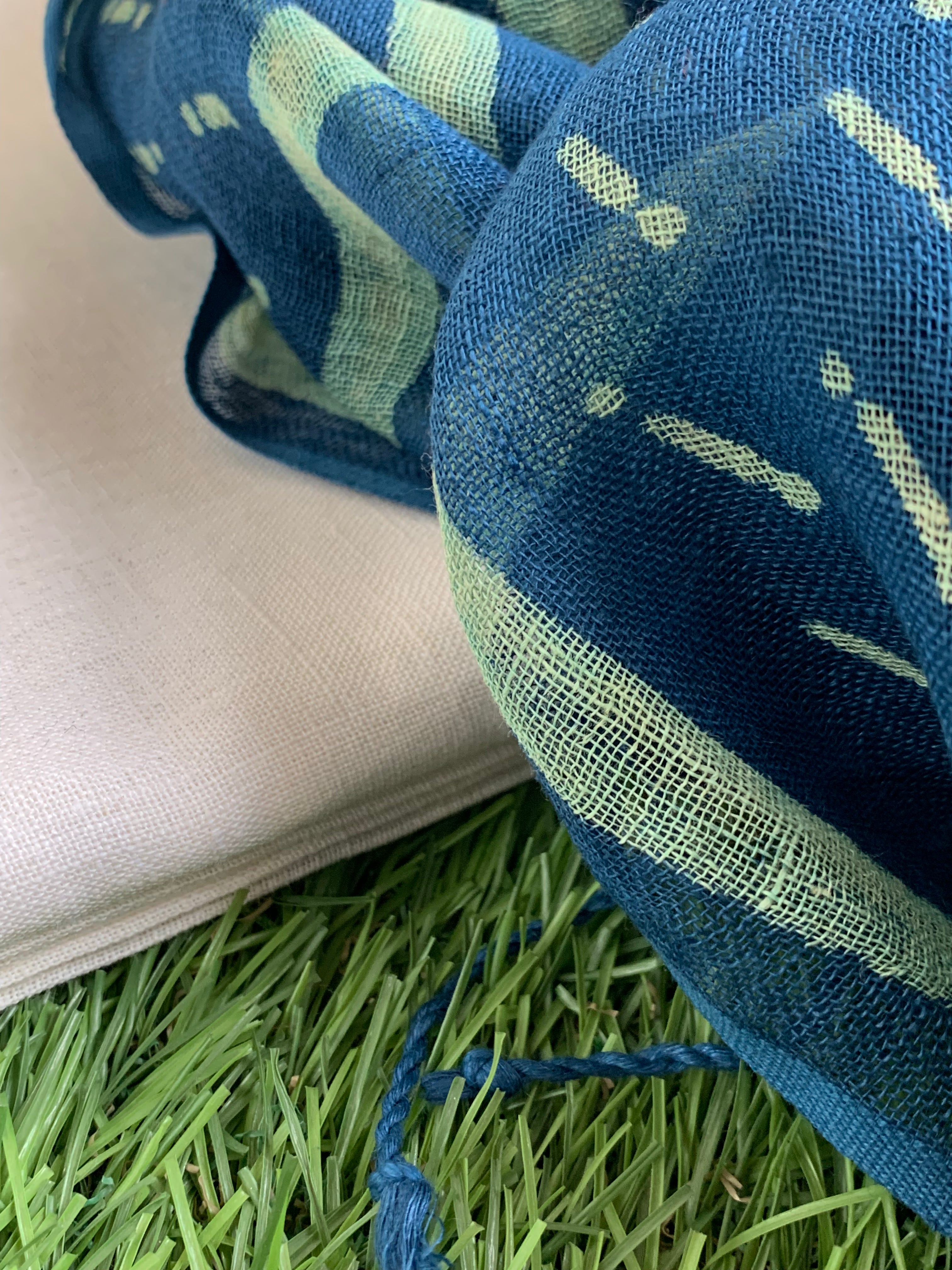 Handcrafted Linen Kurta Dupatta Set