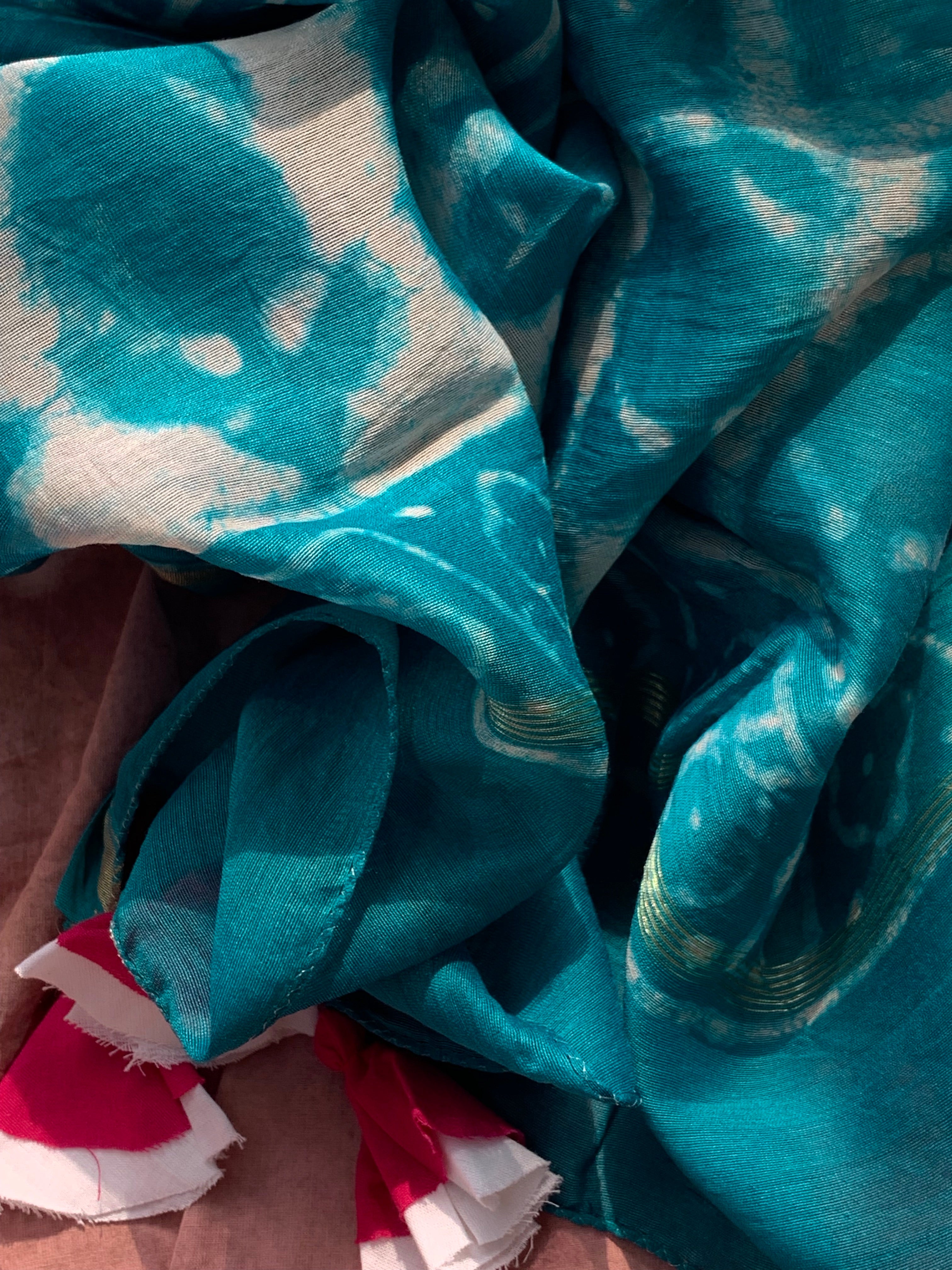 Handblock Chanderi Suit