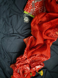 Handblock Chanderi Suit