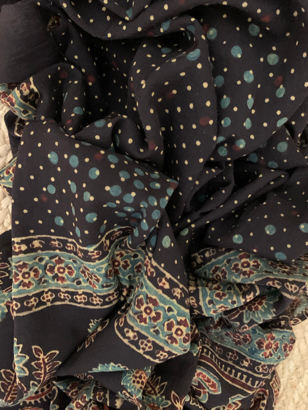 Handcrafted Ajrakh Kurta Dupatta set