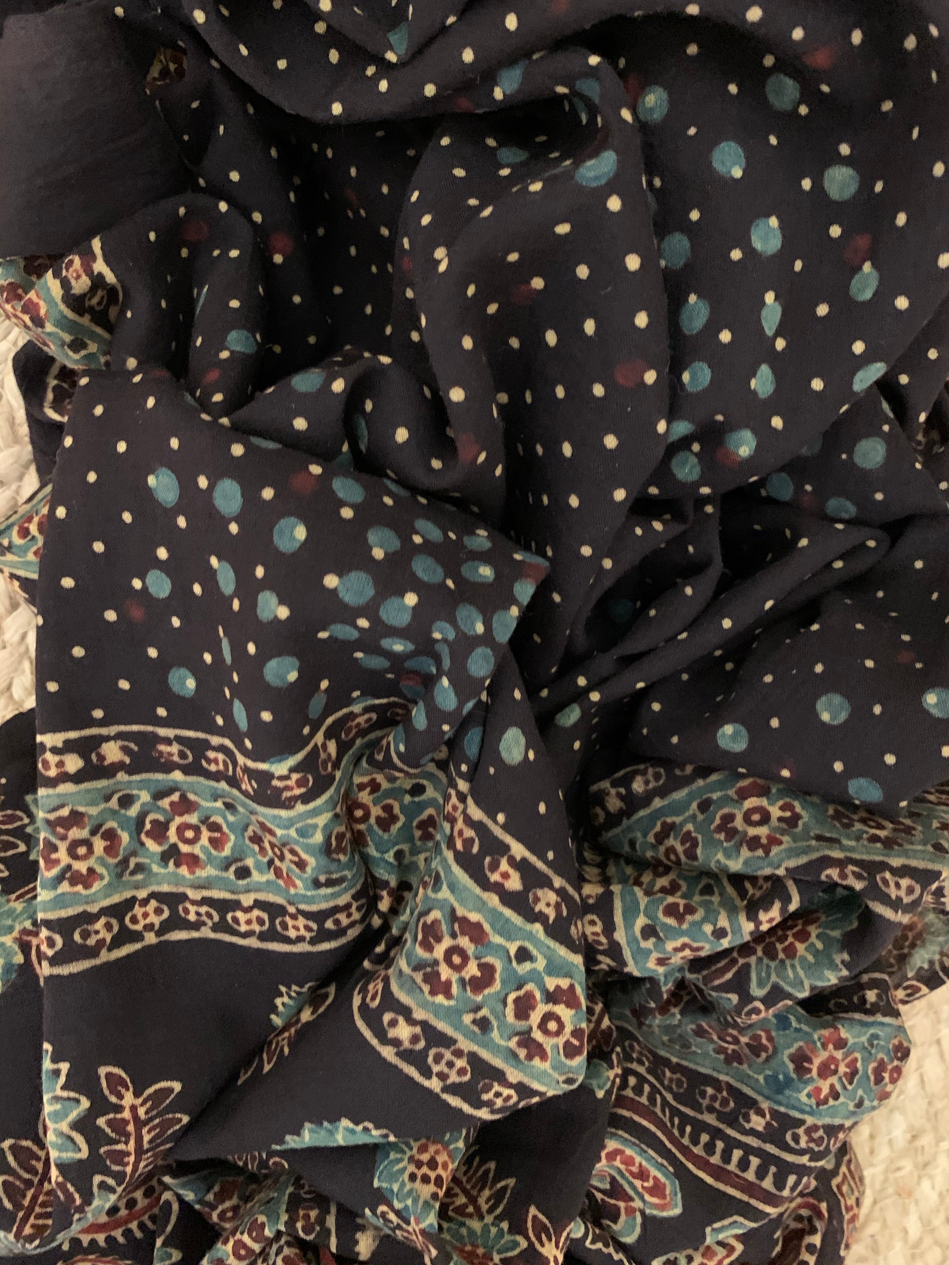 Handcrafted Ajrakh Kurta Dupatta set