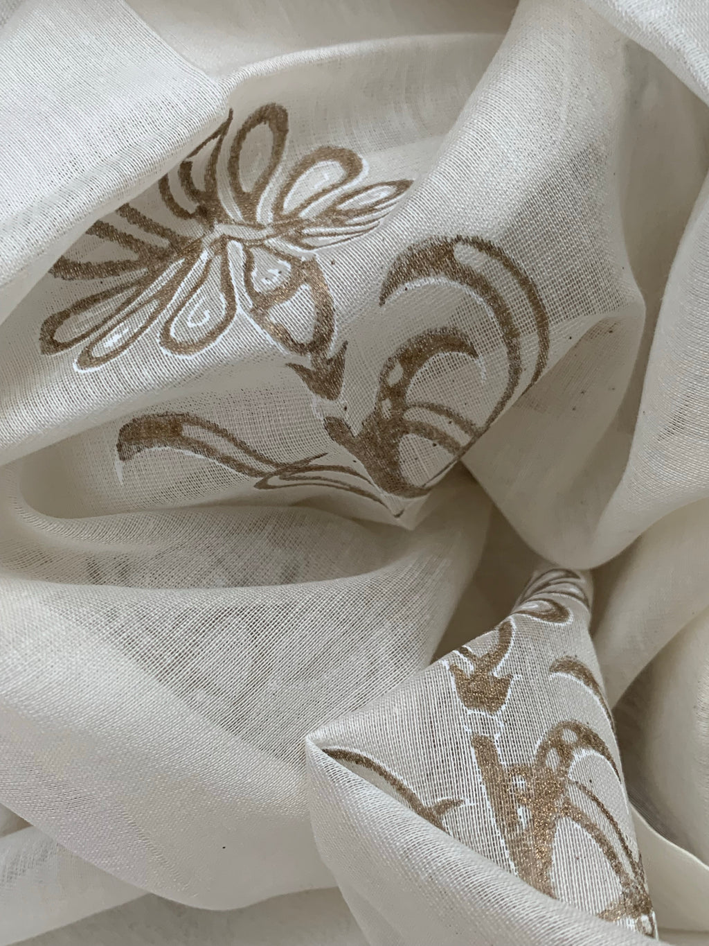 Handblock Chanderi Silk Cotton Suit