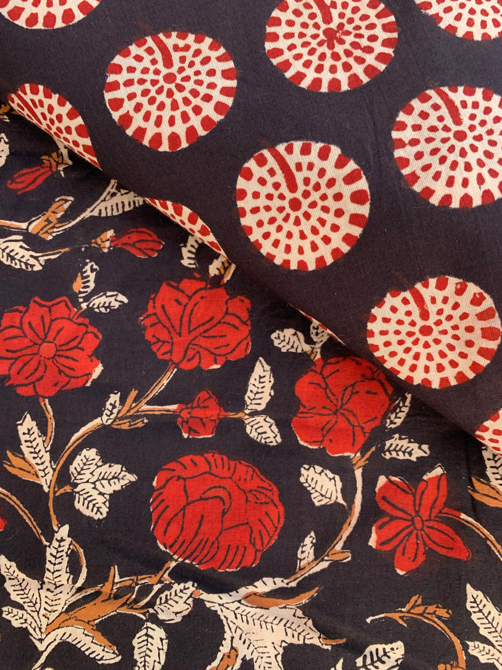Handblock Cotton Chanderi Suit
