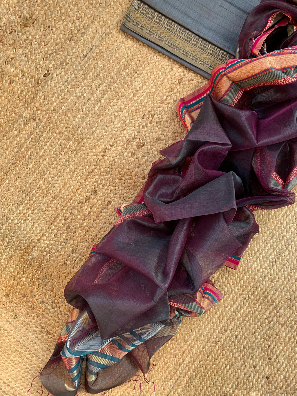 Handwoven Maheshwari Kurta dupatta set