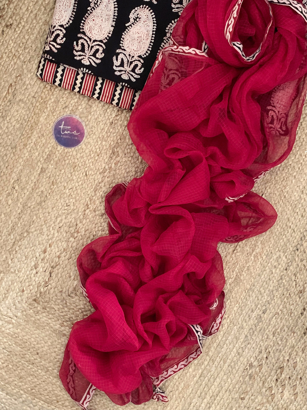 Handblock Cotton Kota Suit