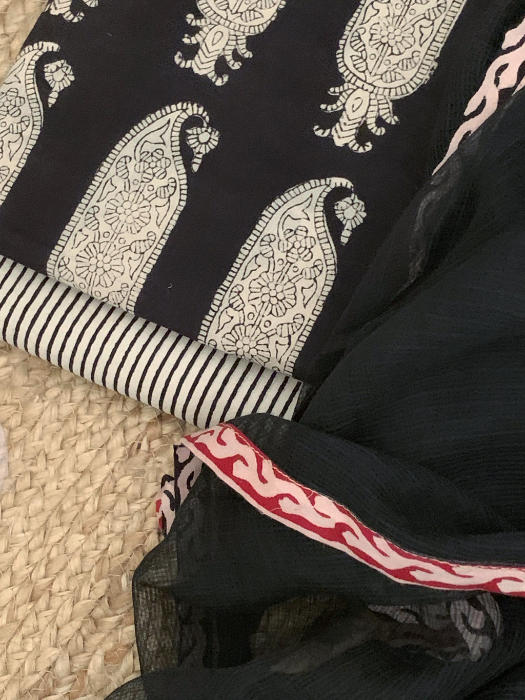 Handblock Cotton Kota Suit