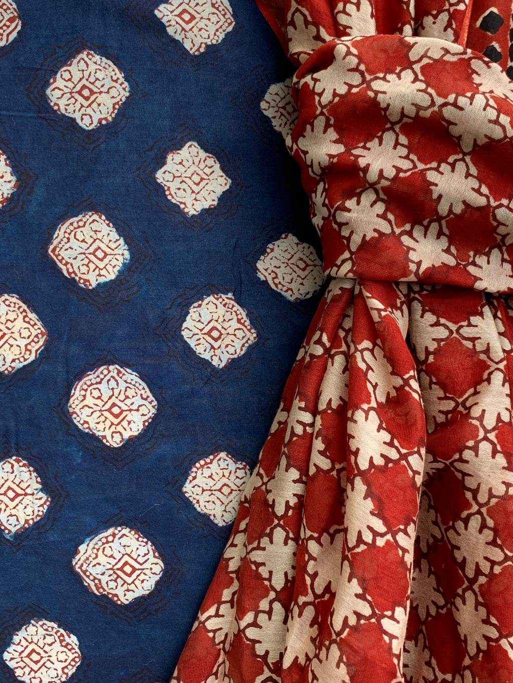 Handcrafted Cotton Chanderi Suit