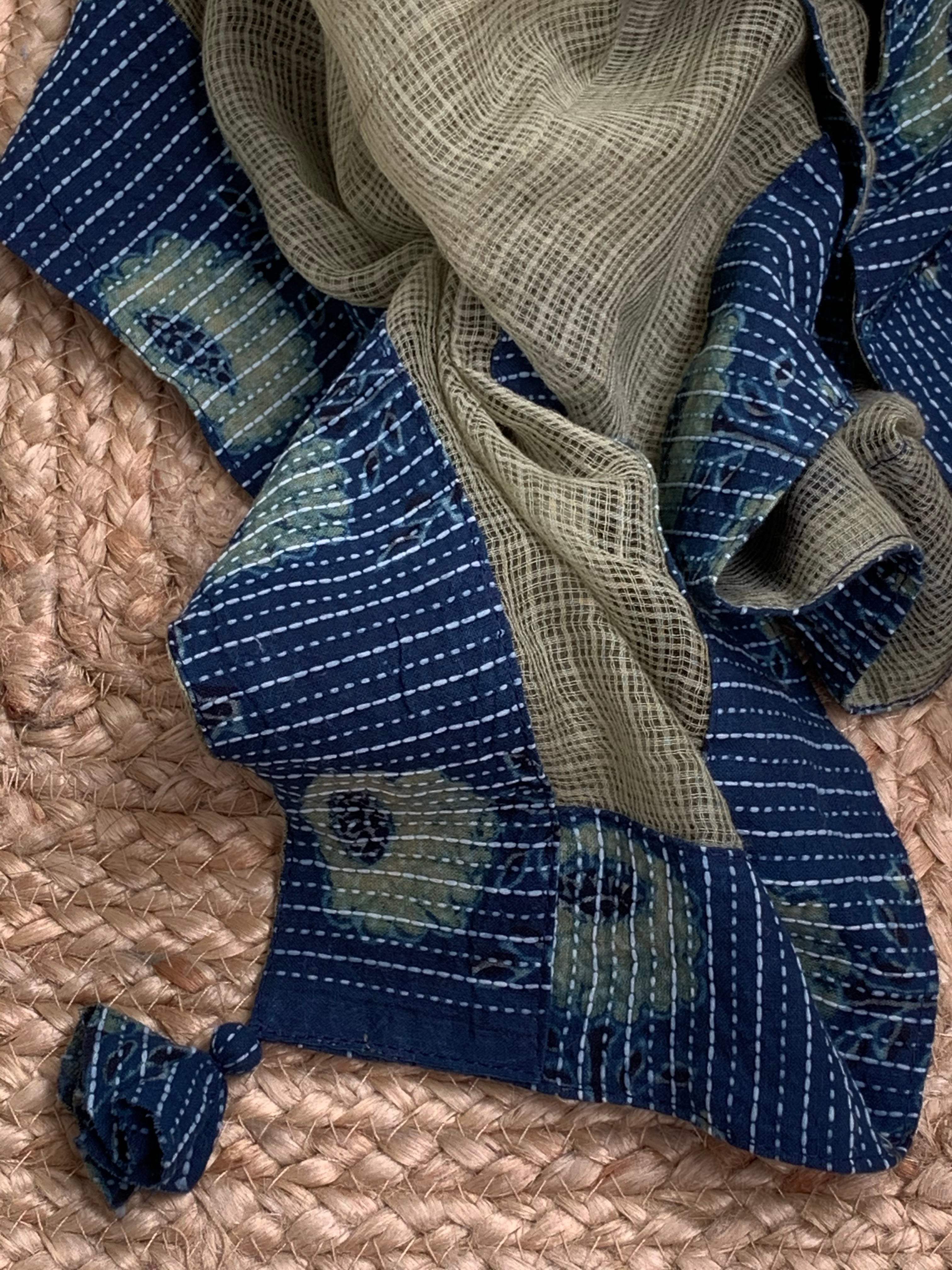 Prebook - Handblock Ajrakh Cotton Kota Suit