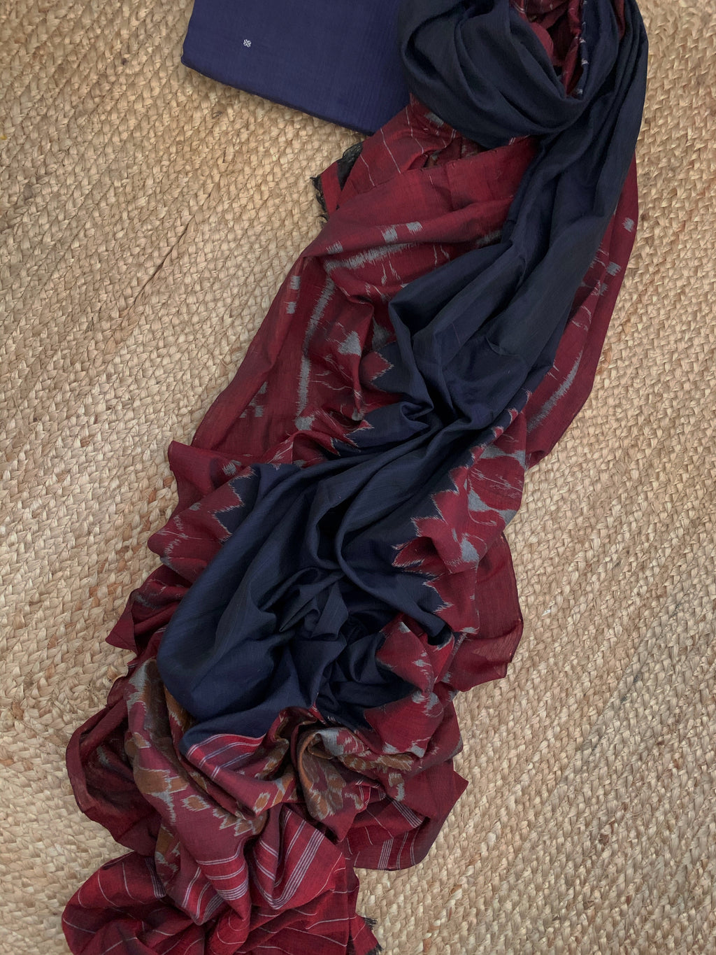 Handwoven Nuapatna Kurta Dupatta Set