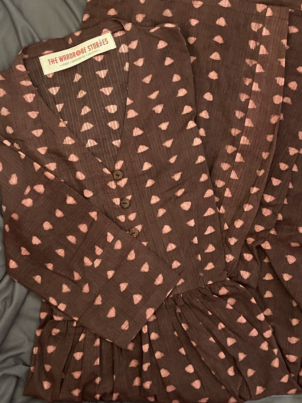 Handcrafted Bagru Midi Dress