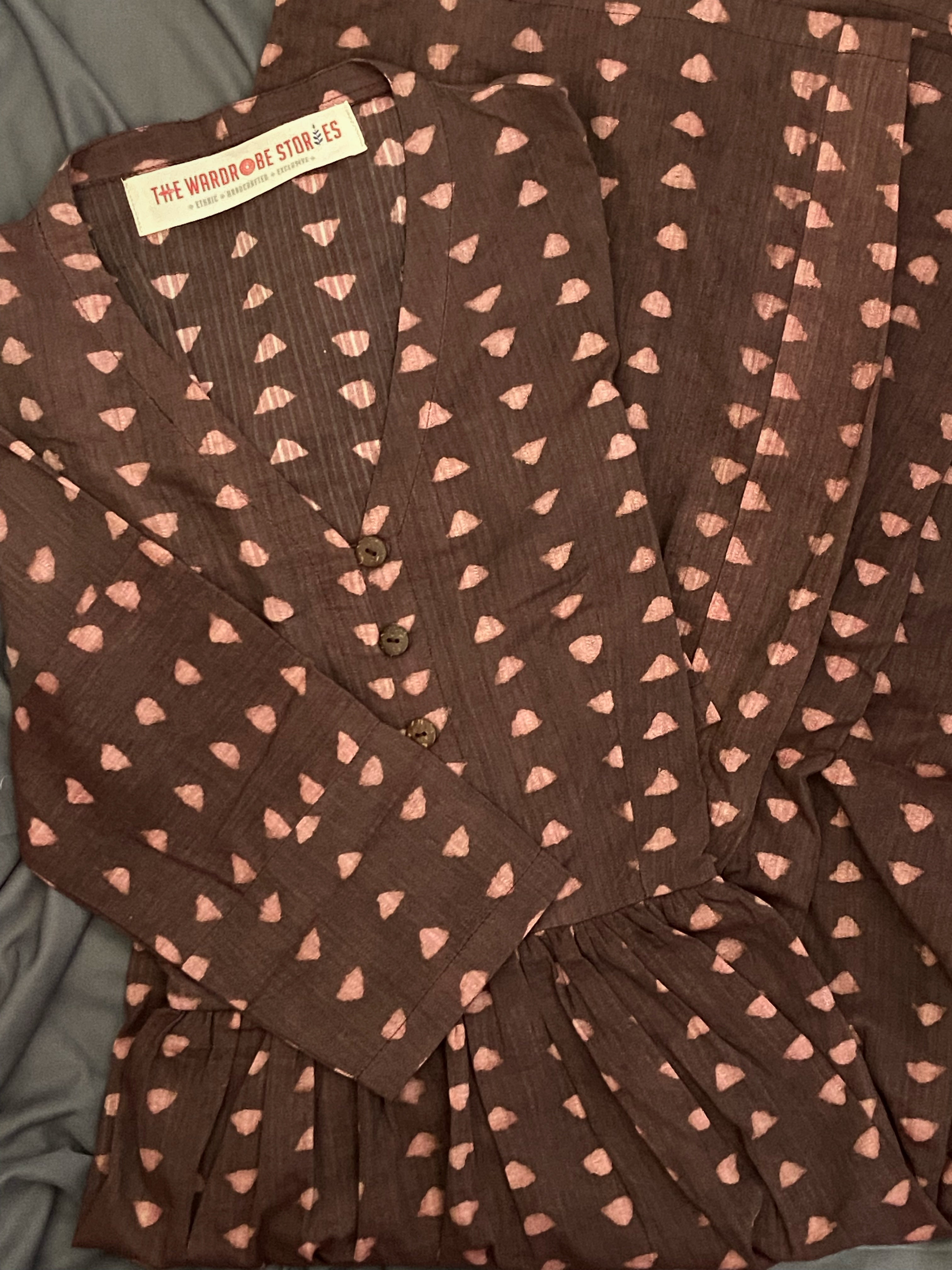 Handcrafted Bagru Midi Dress
