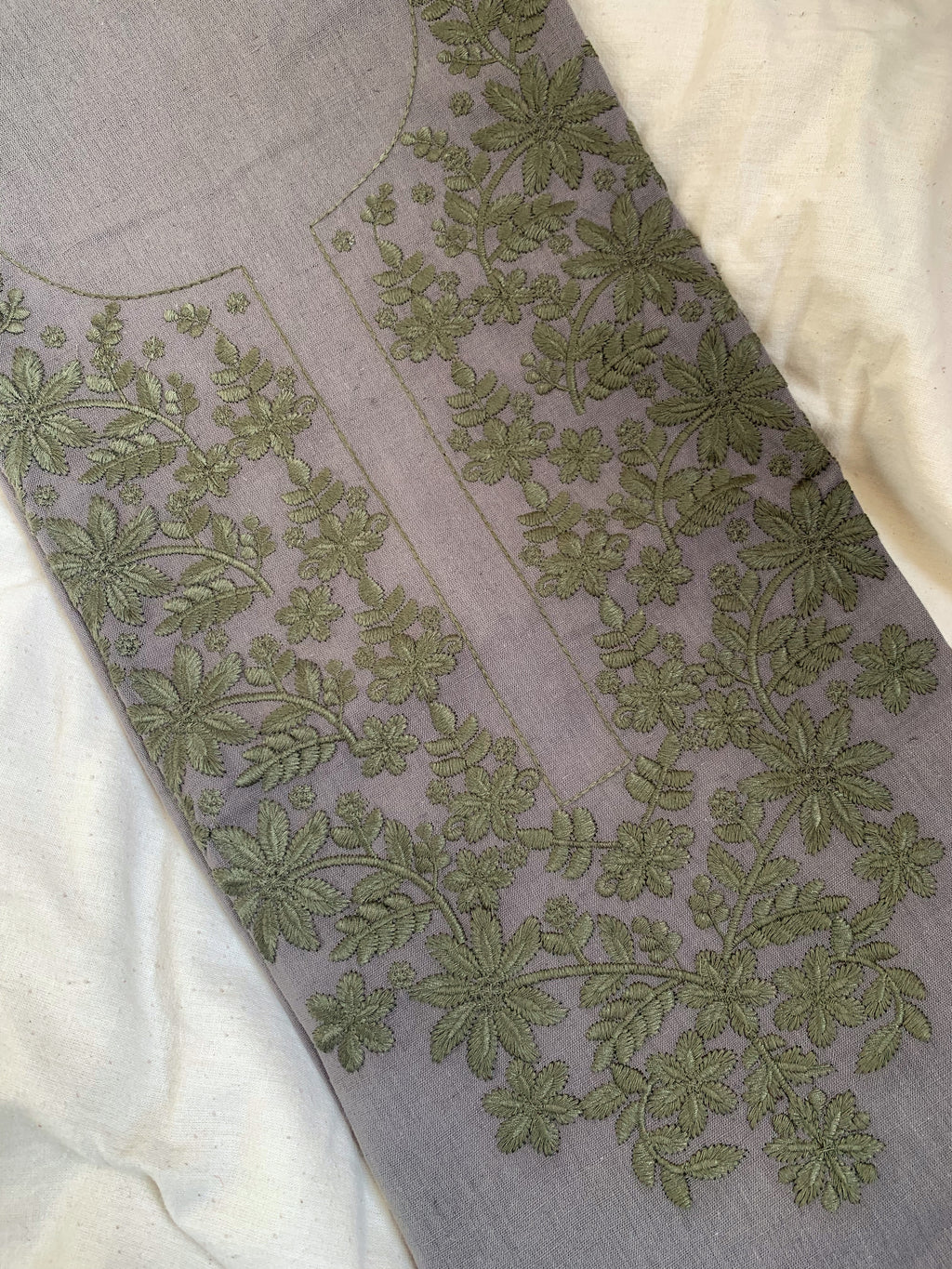 Hand Machine Embroidered Kurta