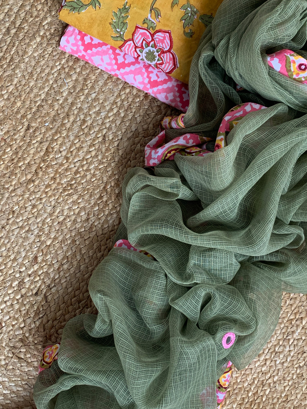 Handblock Cotton Kota Suit