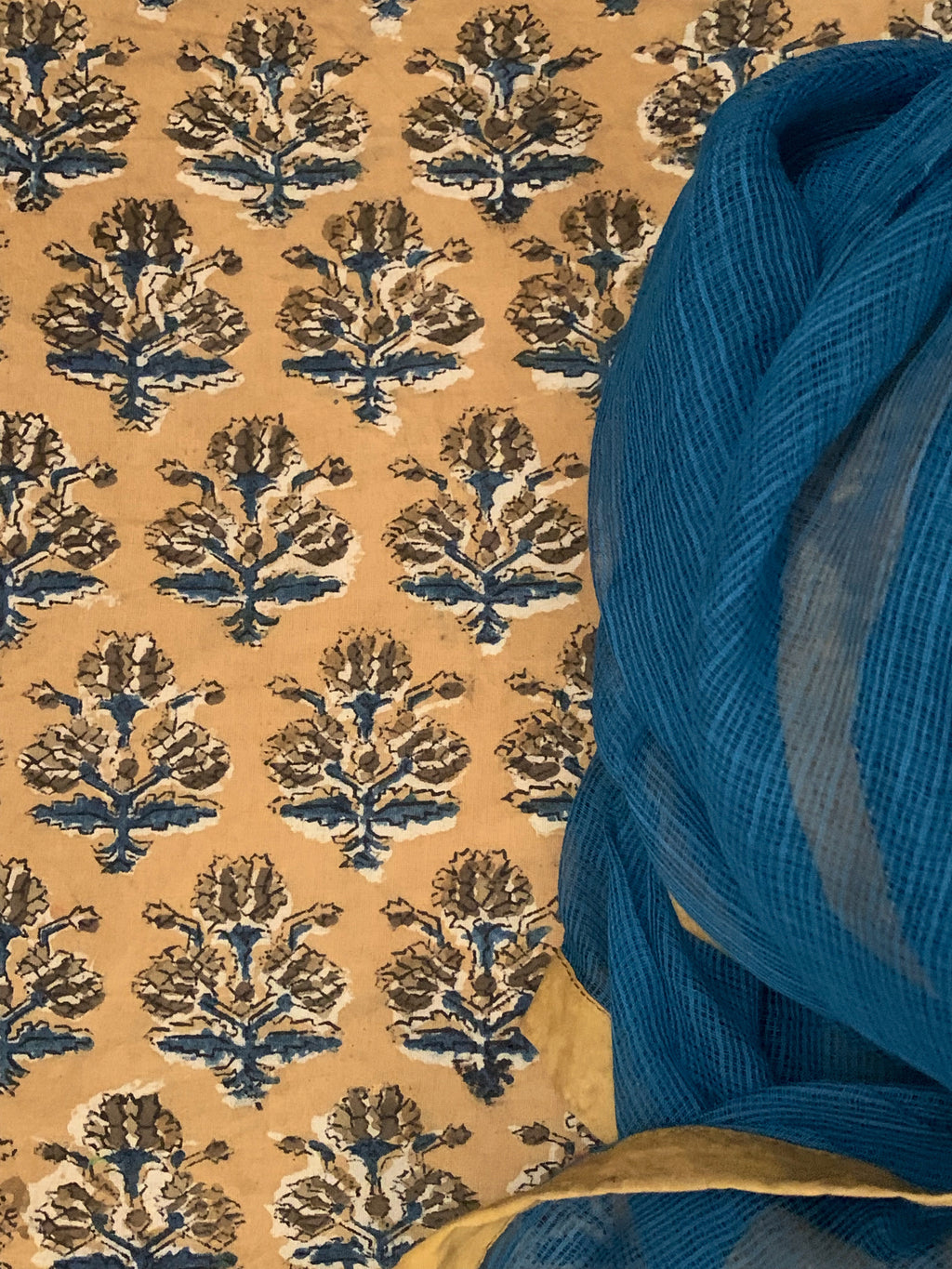 Handblock Cotton Kota Suit