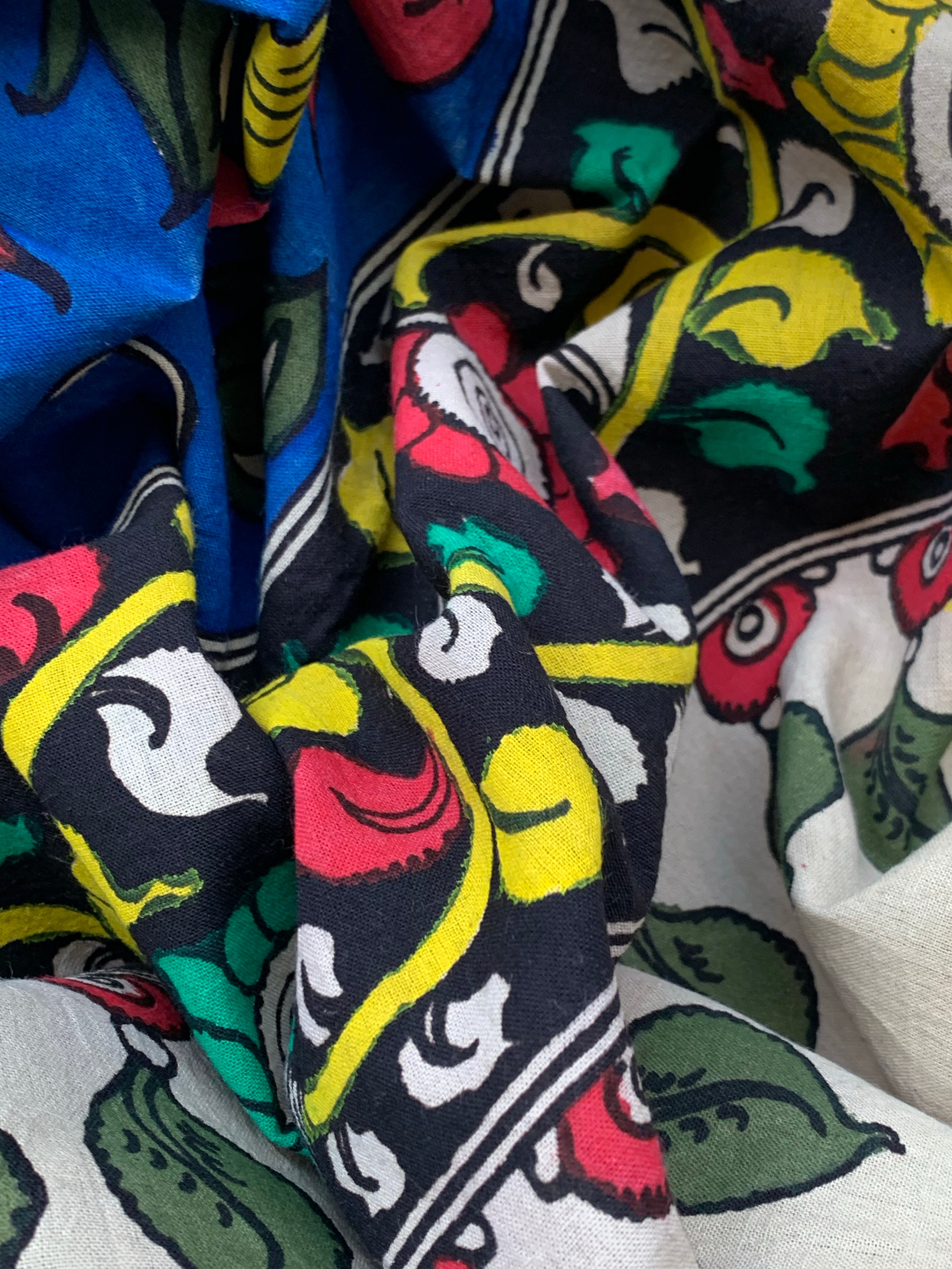 Handwoven Handcrafted Kalamkari Kurta Dupatta Set