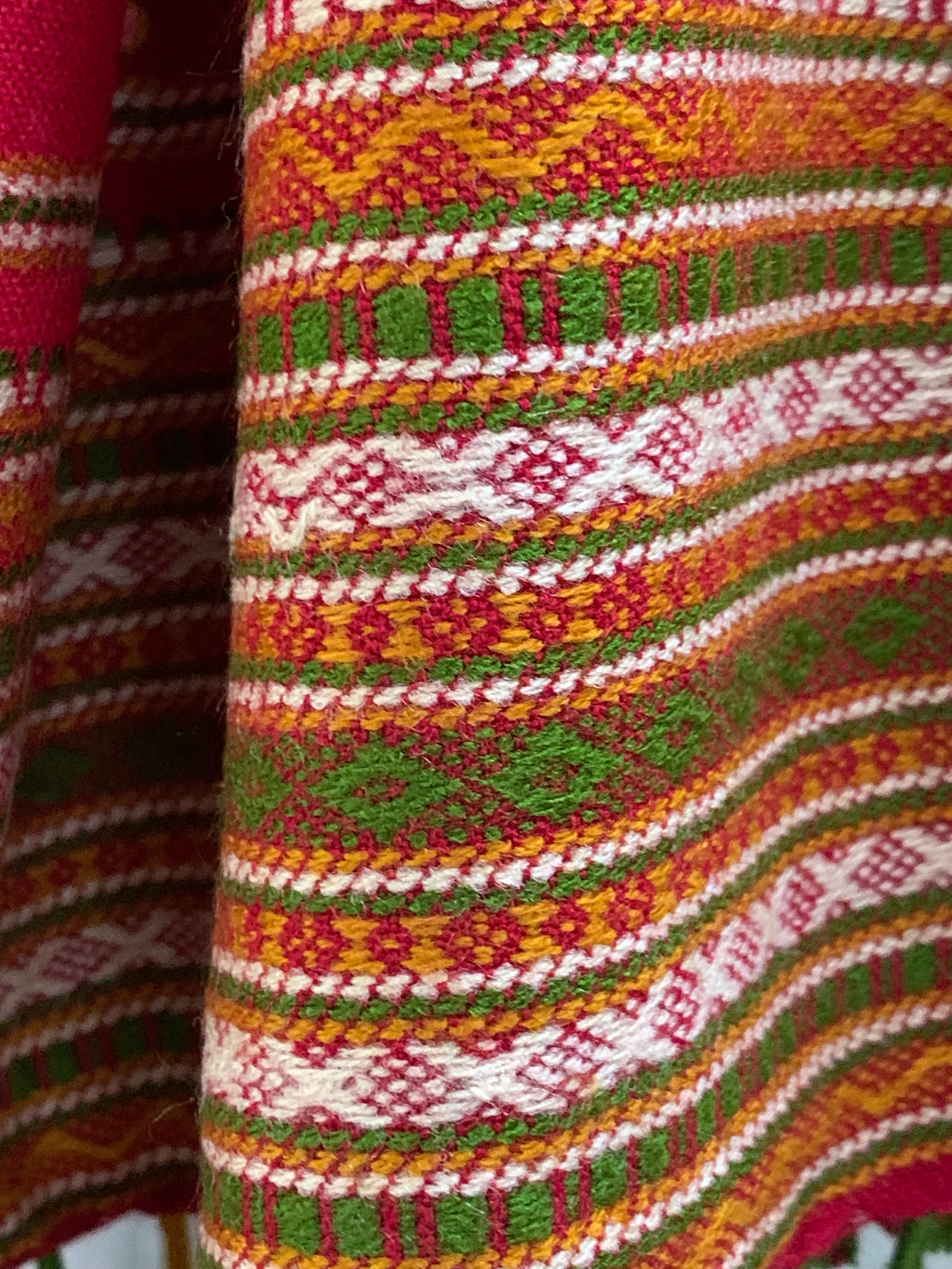 Mirror Work Handwoven Woollen Shawl