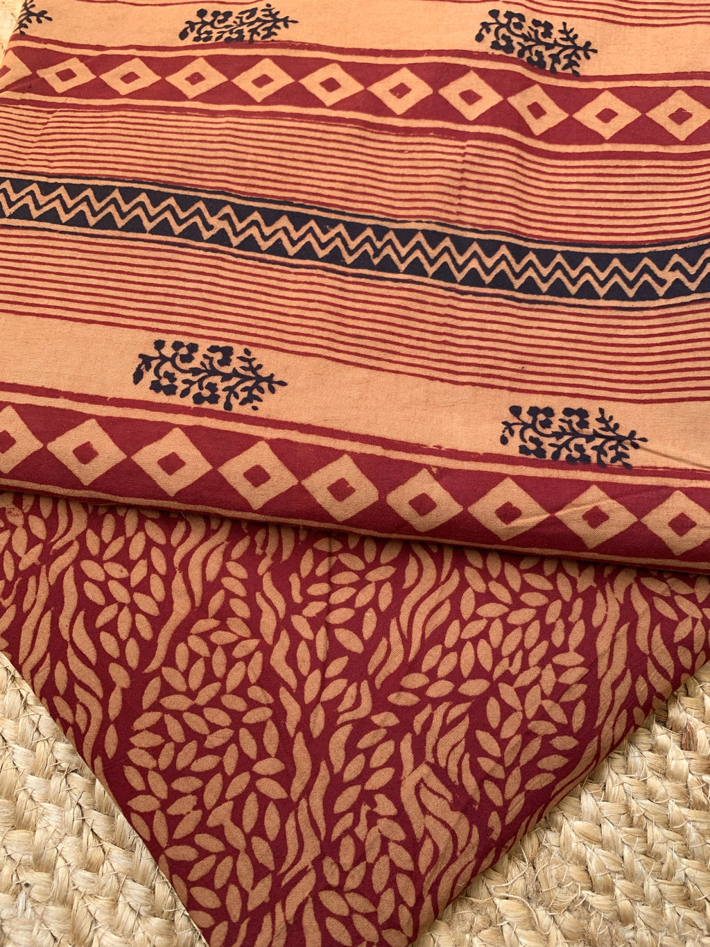 Natural Dyed Bagh Block Print Cotton Suit