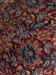 Hand Block Printed Kalamkari Natural Dyed Cotton Fabric 280/metre