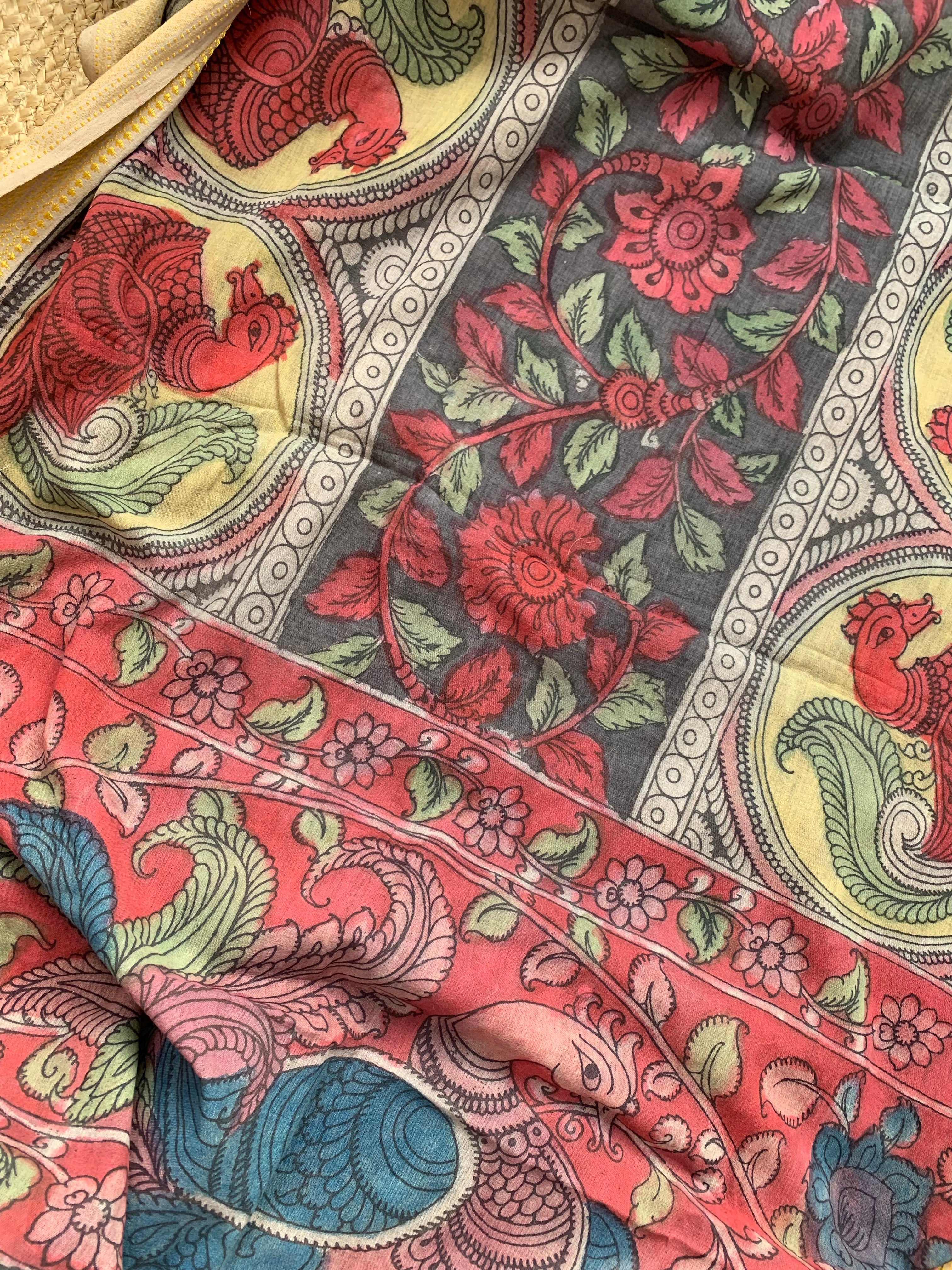 Handcrafted Kalamkari Kurta Dupatta Set