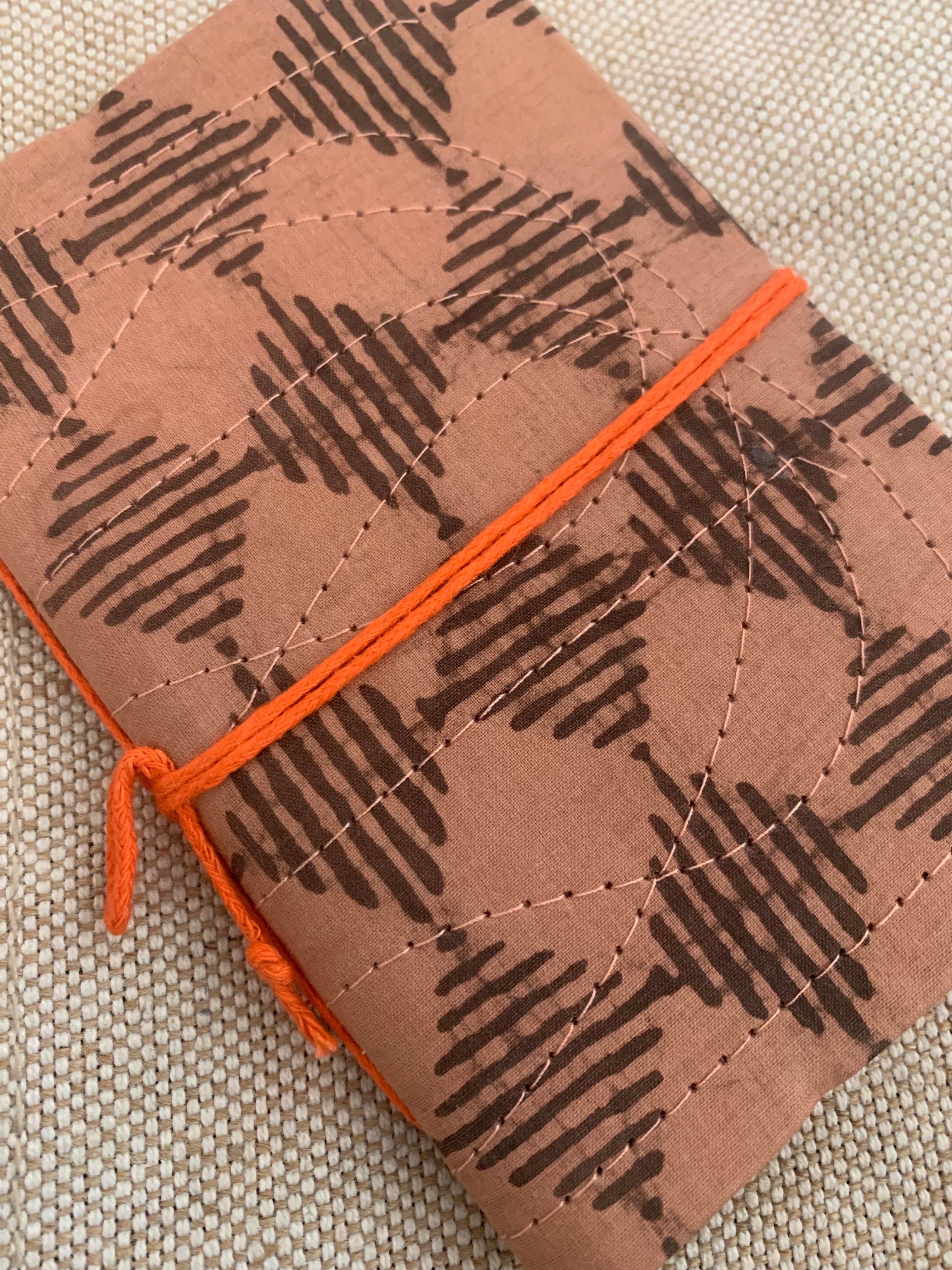 Block Print Fabric Cover Diary