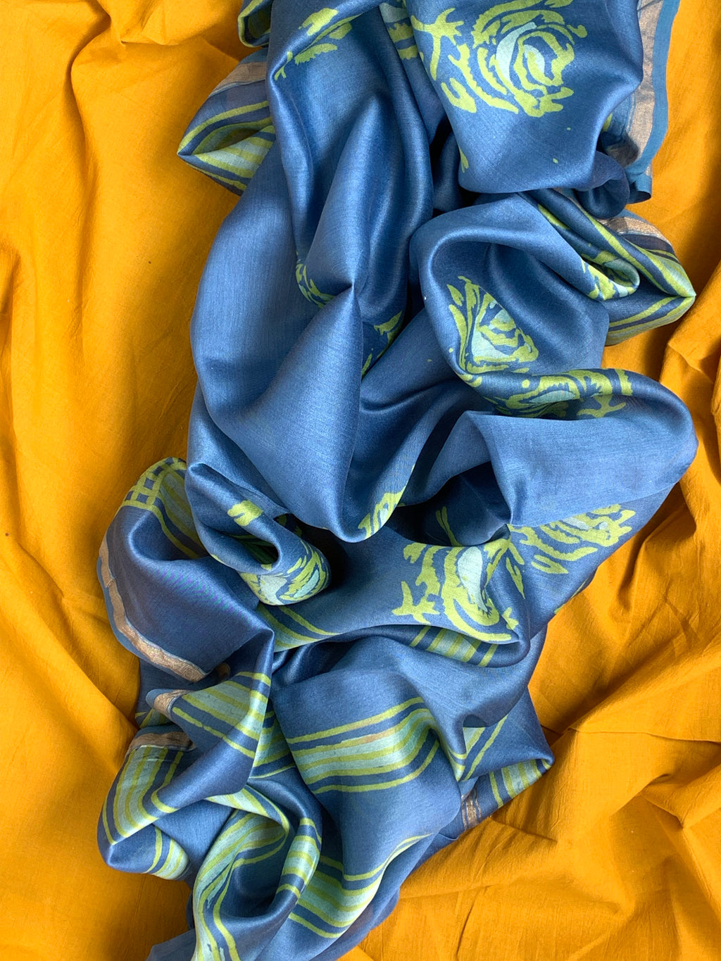 Handblock Batik Cotton Chanderi Suit