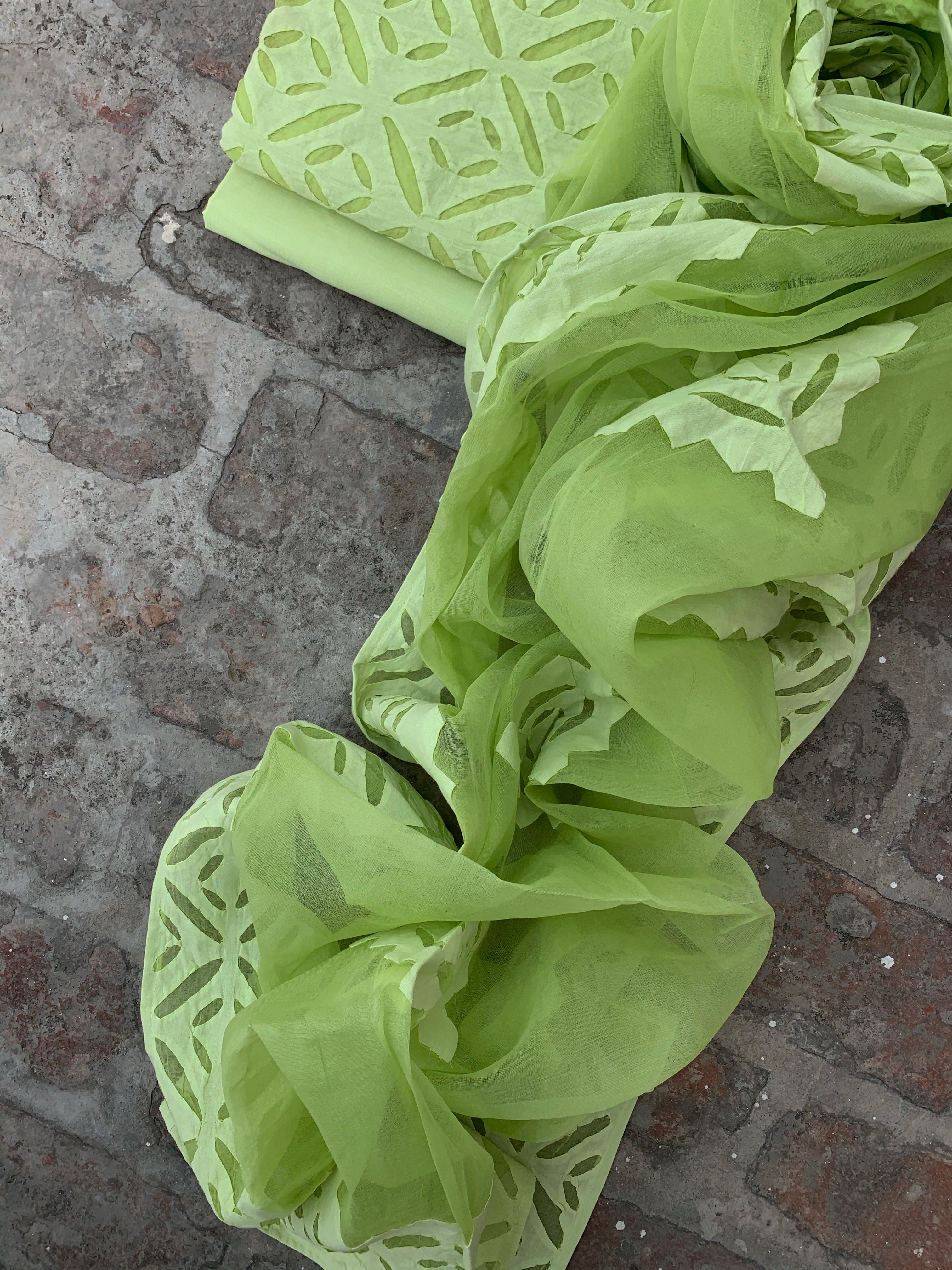 Handcrafted Applique Suit