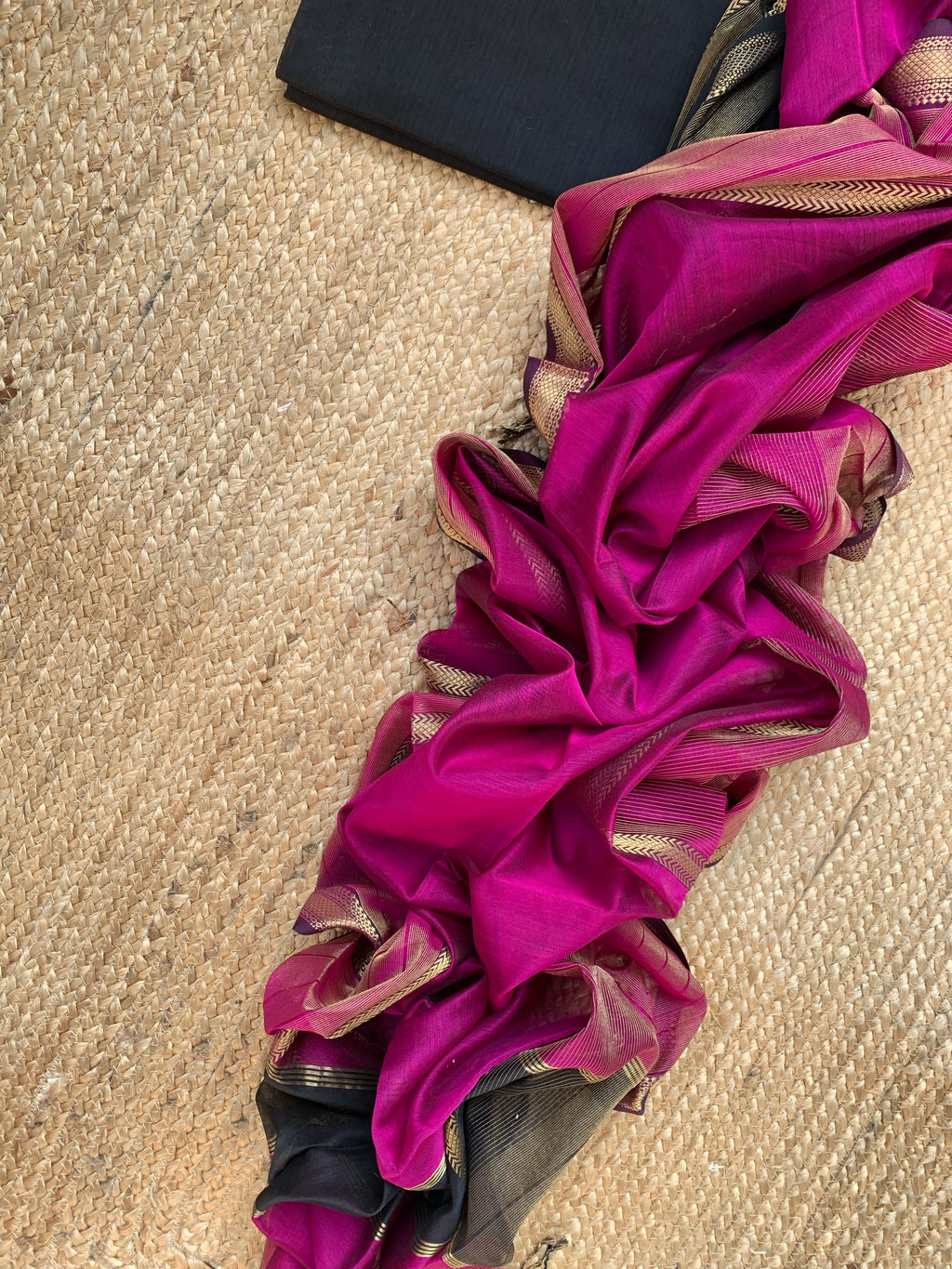 Handwoven Maheshwari Kurta dupatta set