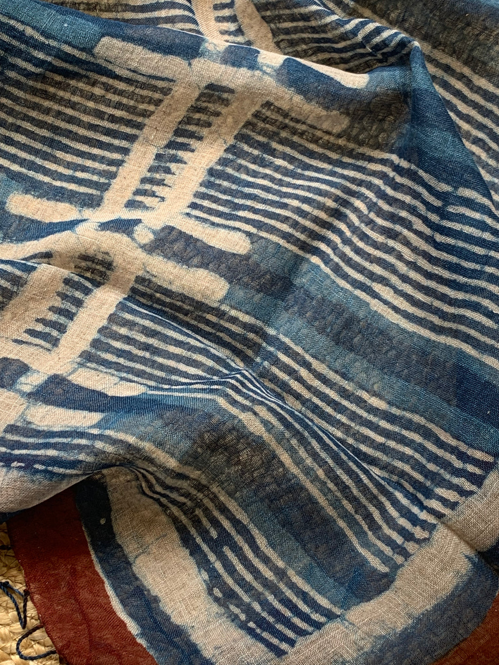 Handcrafted Linen Kurta Dupatta Set