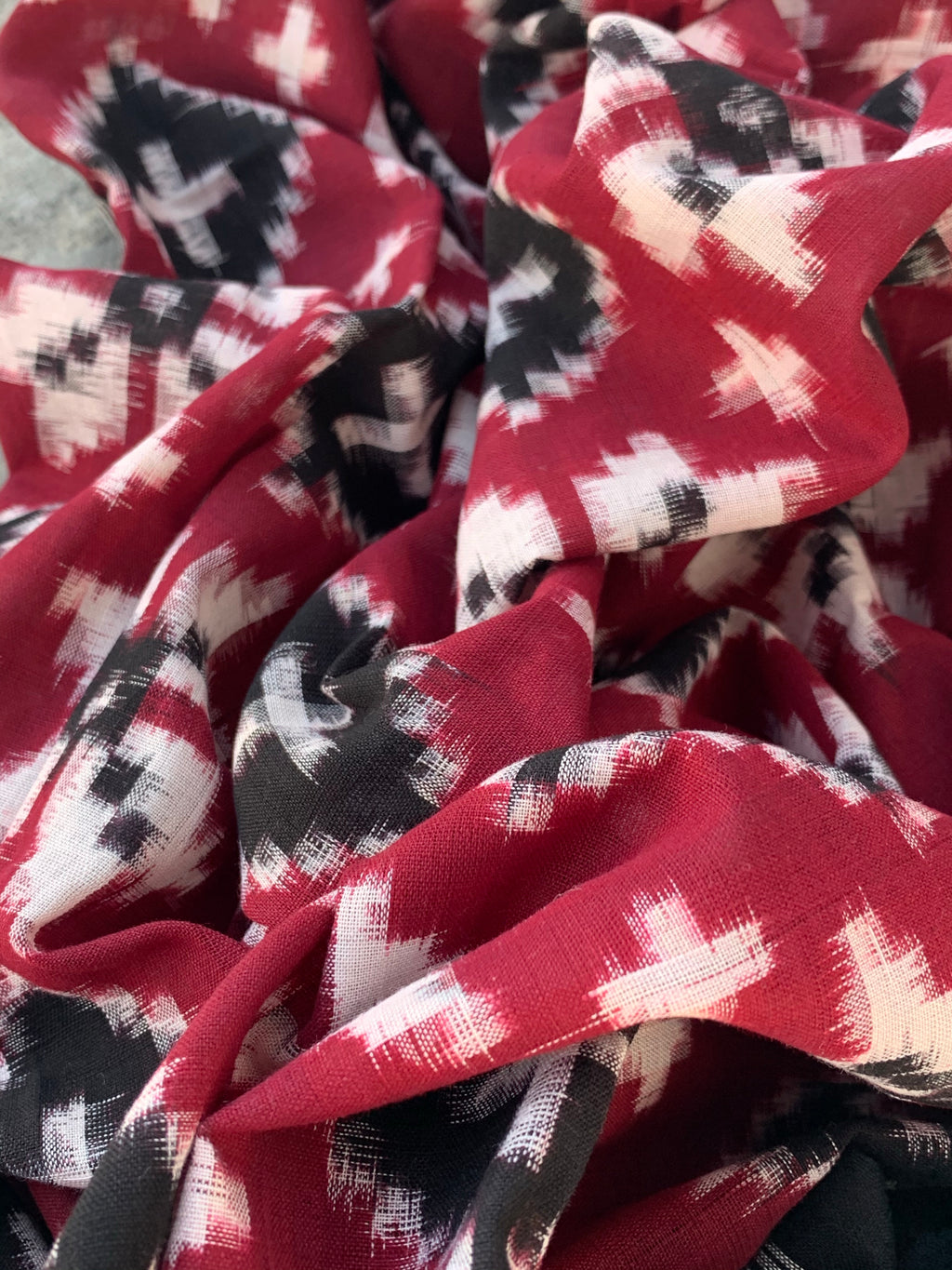 Handwoven Ikat Kurta  Dupatta set