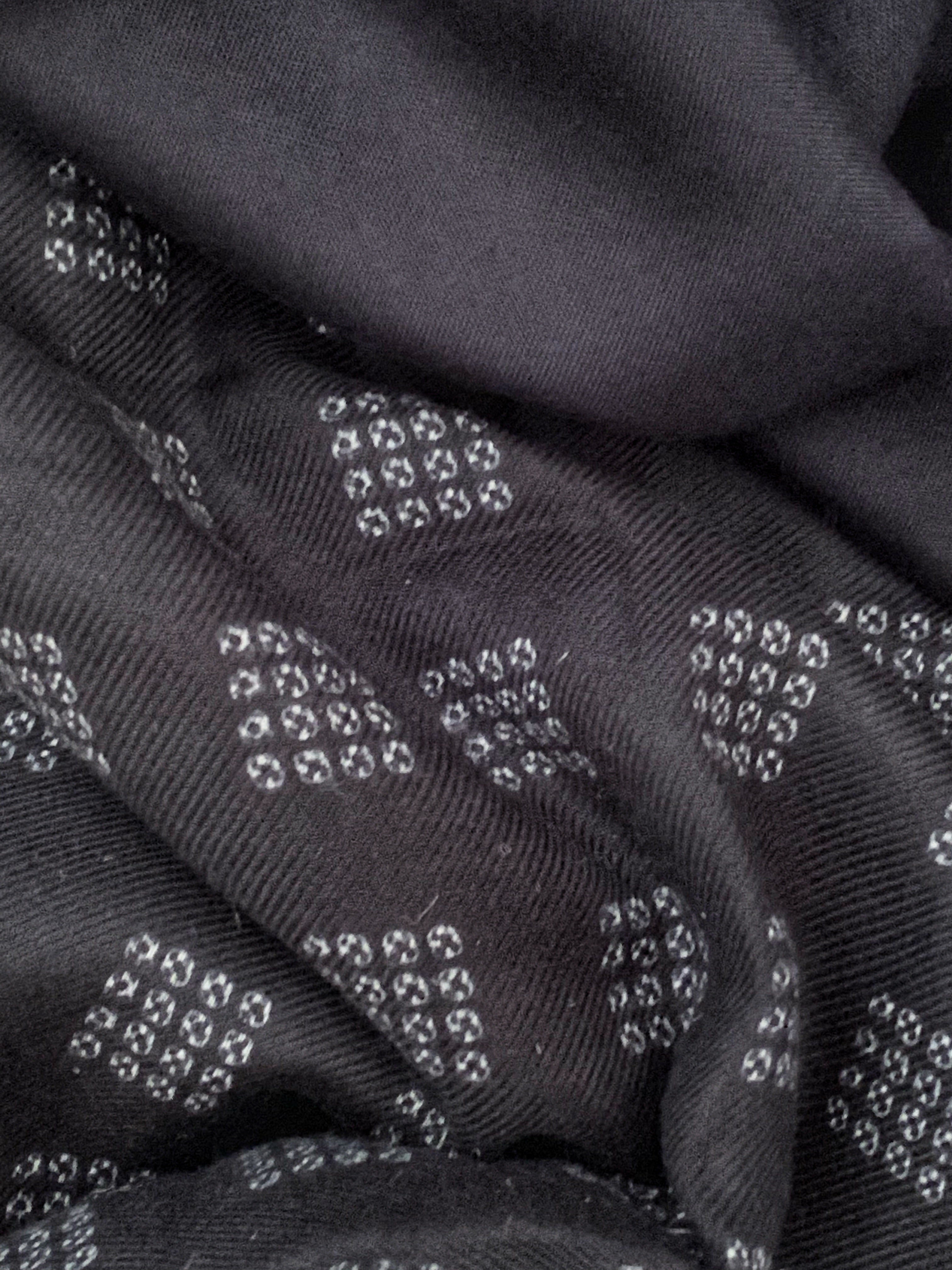 Black Wool Pashmina Suit
