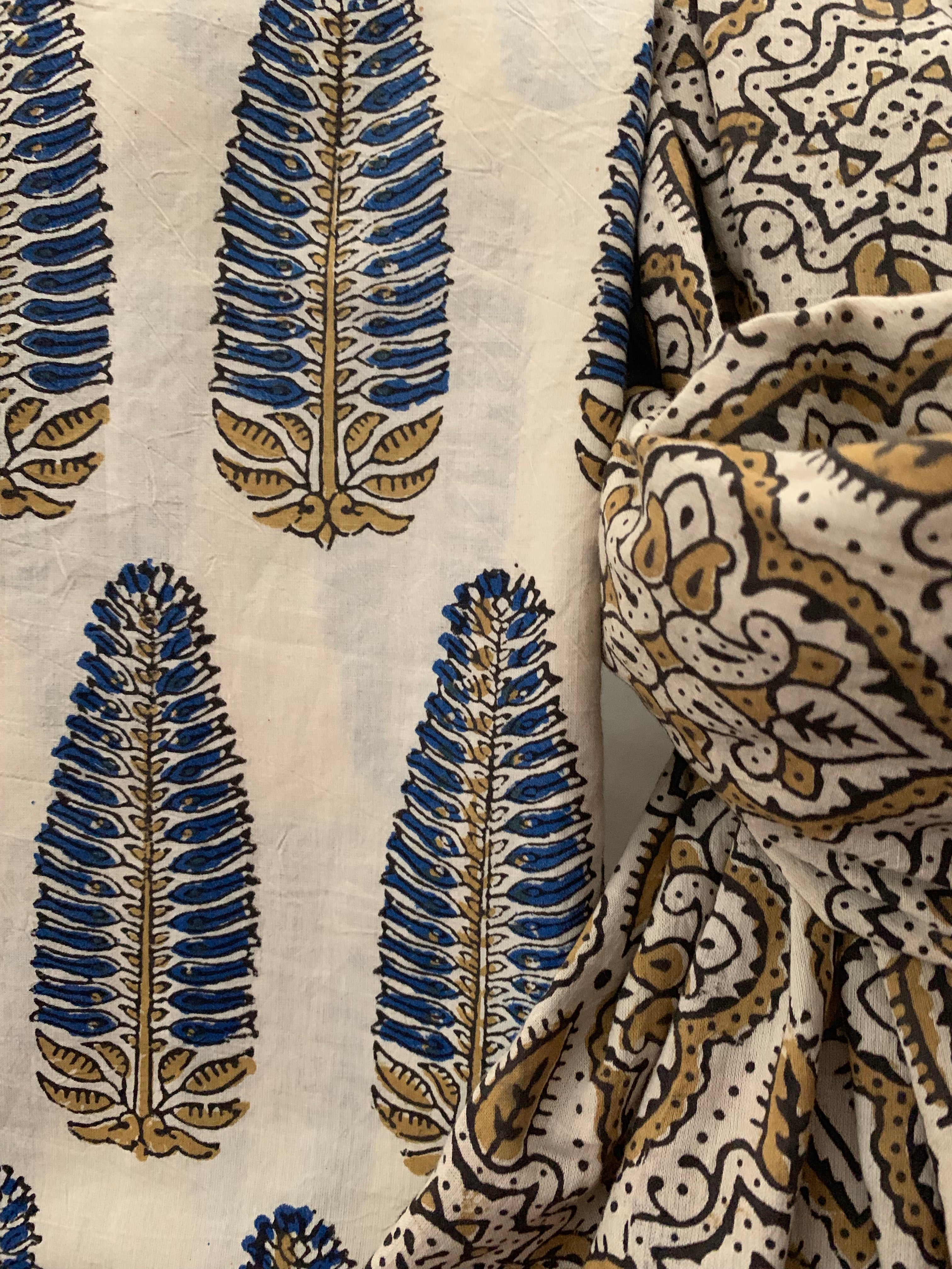 Handcrafted Ajrakh Kurta Dupatta set