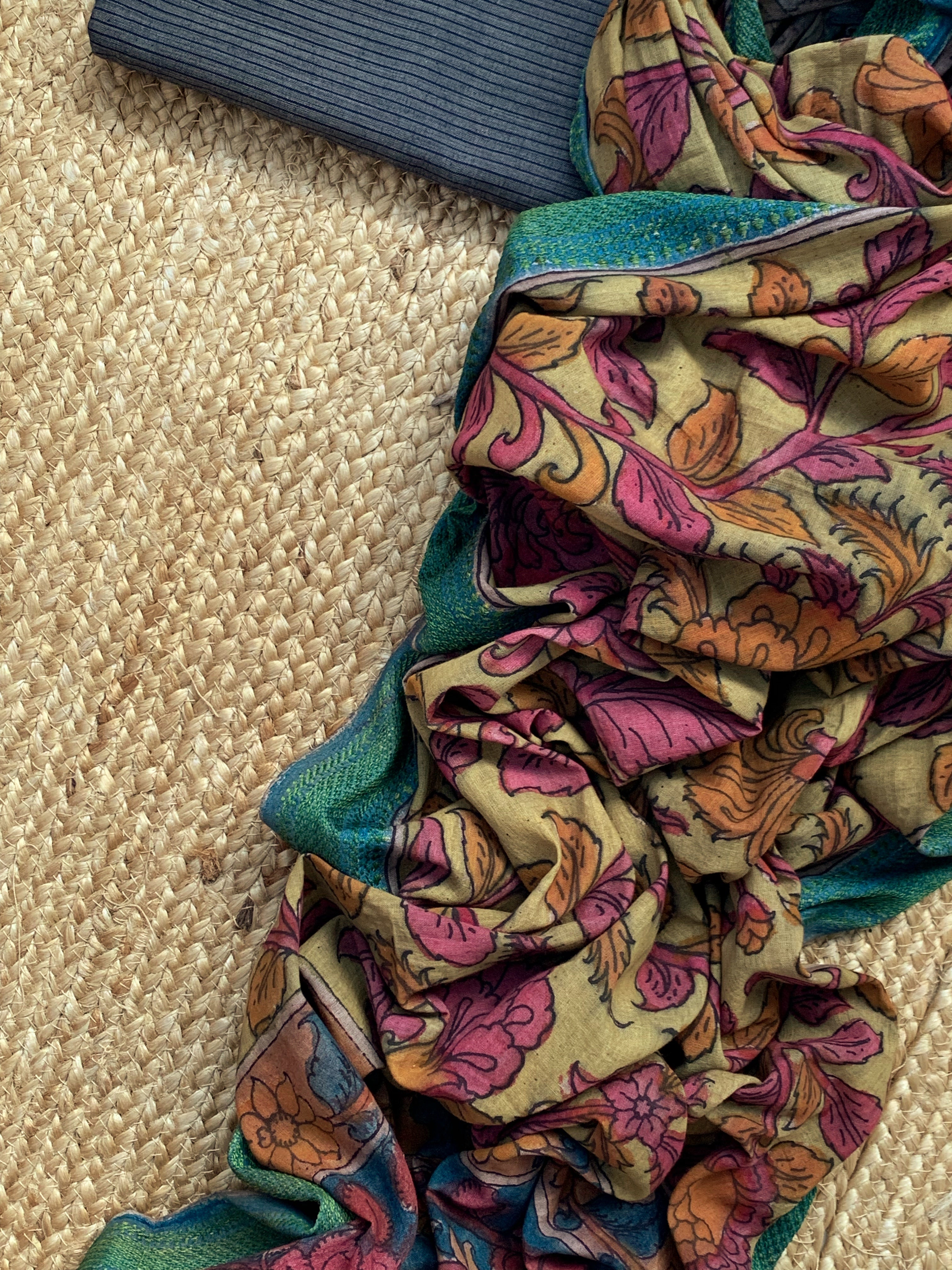 Handcrafted Kalamkari Kurta Dupatta Set