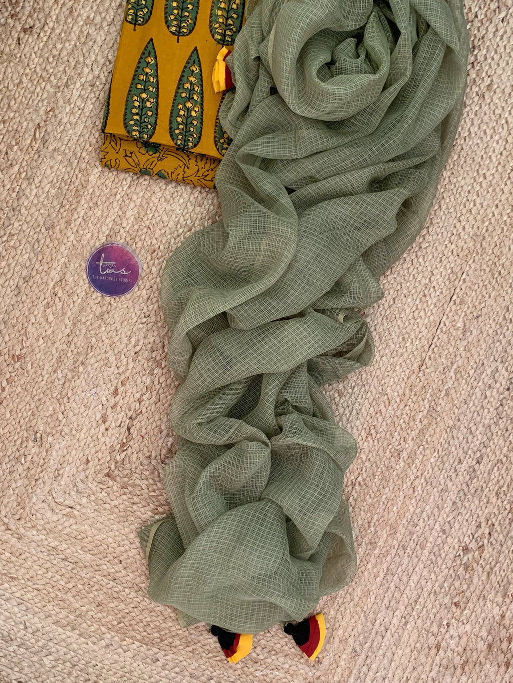 Handblock Ajrakh Cotton Kota Suit