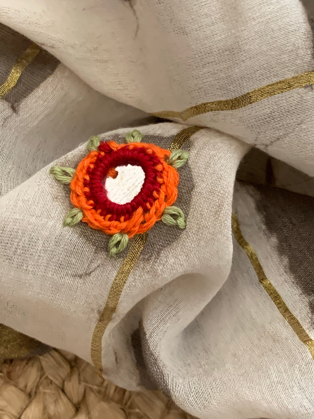 Handblock Cotton Chanderi Suit