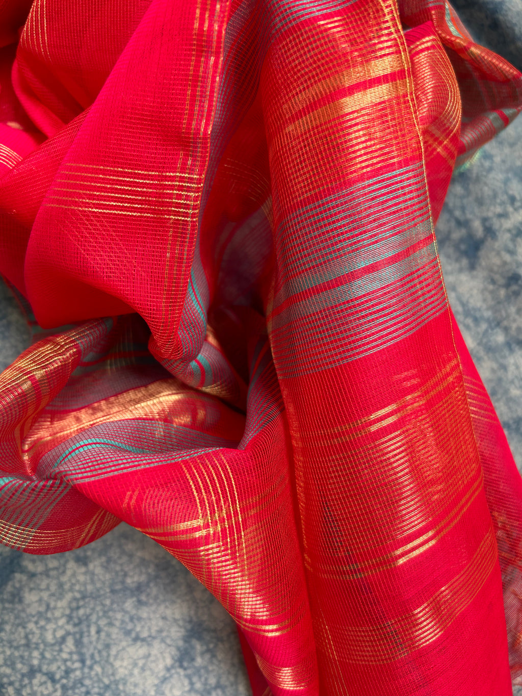 Handwoven Maheshwari Kurta Dupatta Set